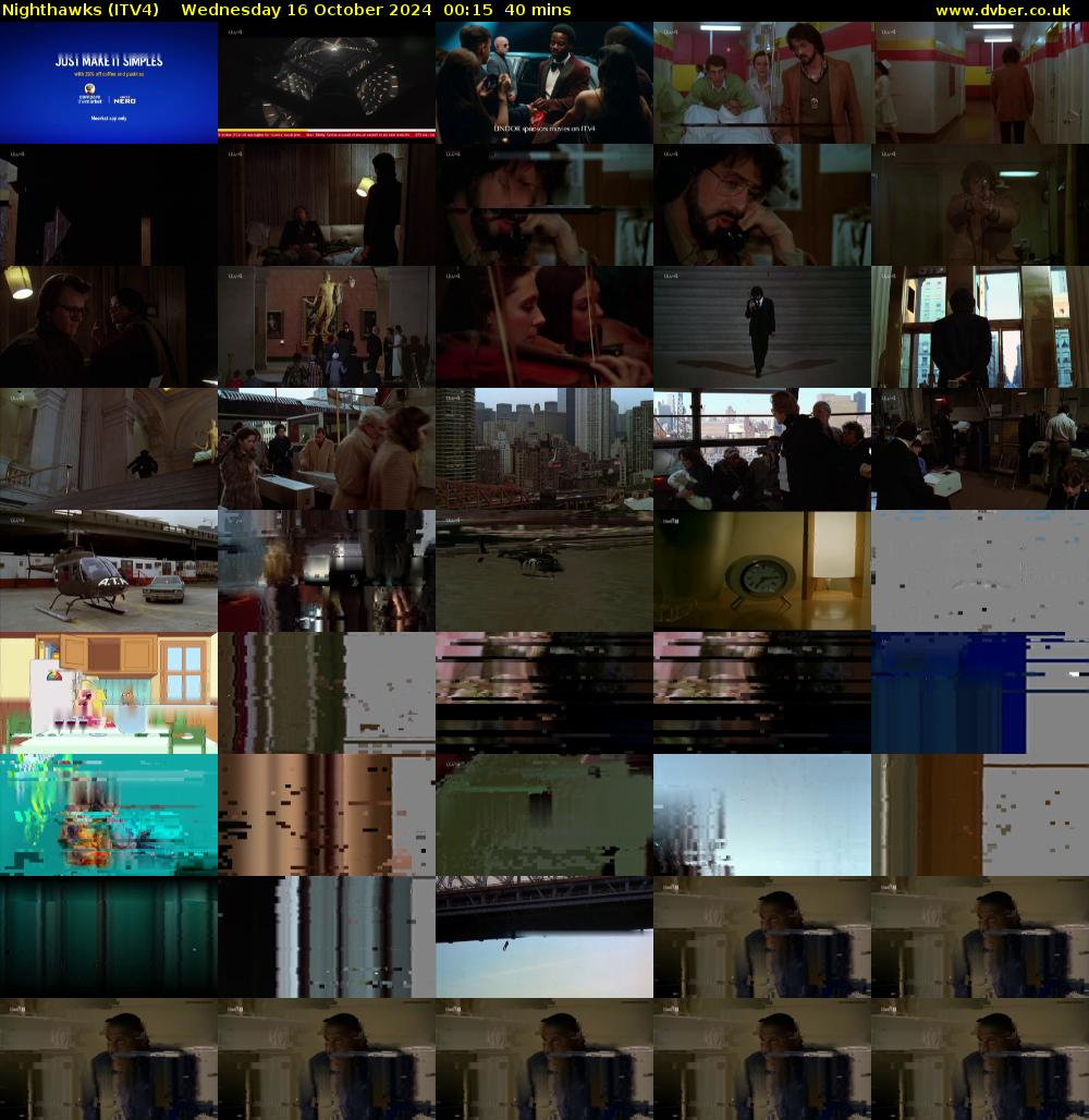 Nighthawks (ITV4) Wednesday 16 October 2024 00:15 - 00:55