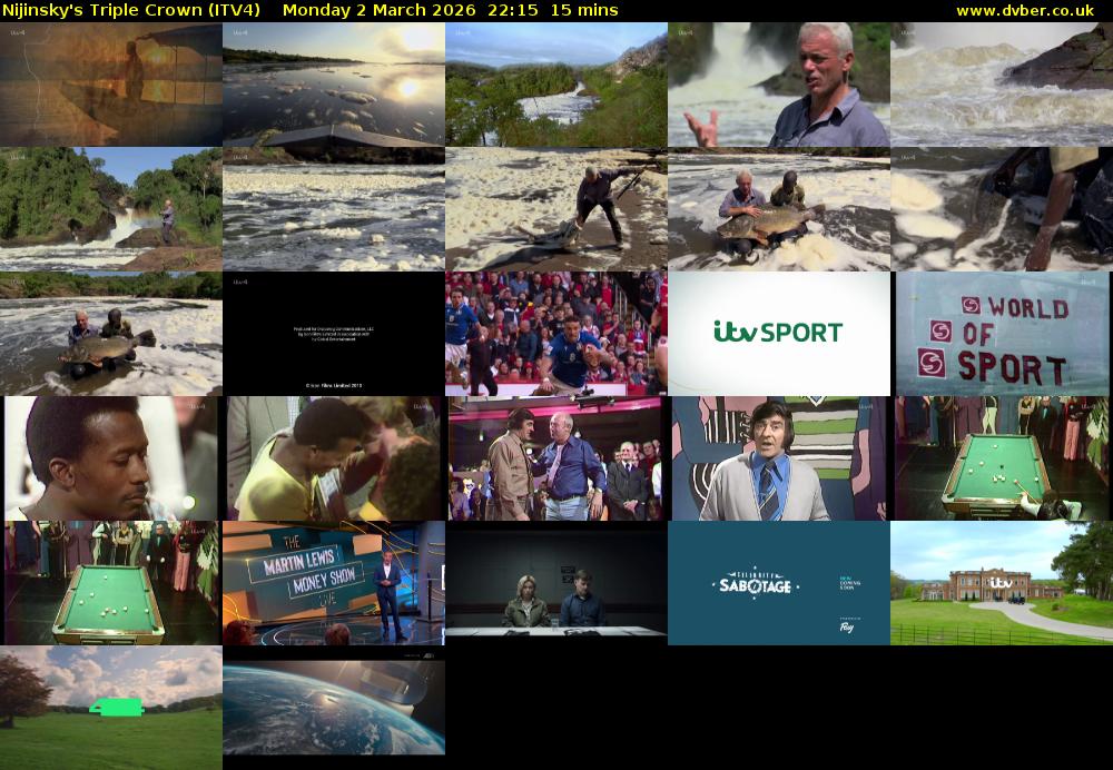 Nijinsky's Triple Crown (ITV4) Monday 2 March 2026 22:15 - 22:30