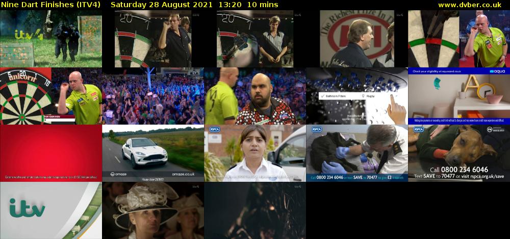 Nine Dart Finishes (ITV4) Saturday 28 August 2021 13:20 - 13:30