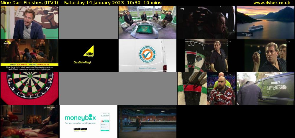 Nine Dart Finishes (ITV4) Saturday 14 January 2023 10:30 - 10:40