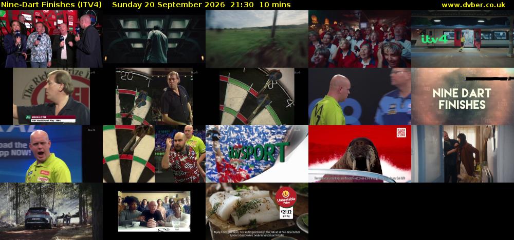 Nine-Dart Finishes (ITV4) Sunday 20 September 2026 21:30 - 21:40