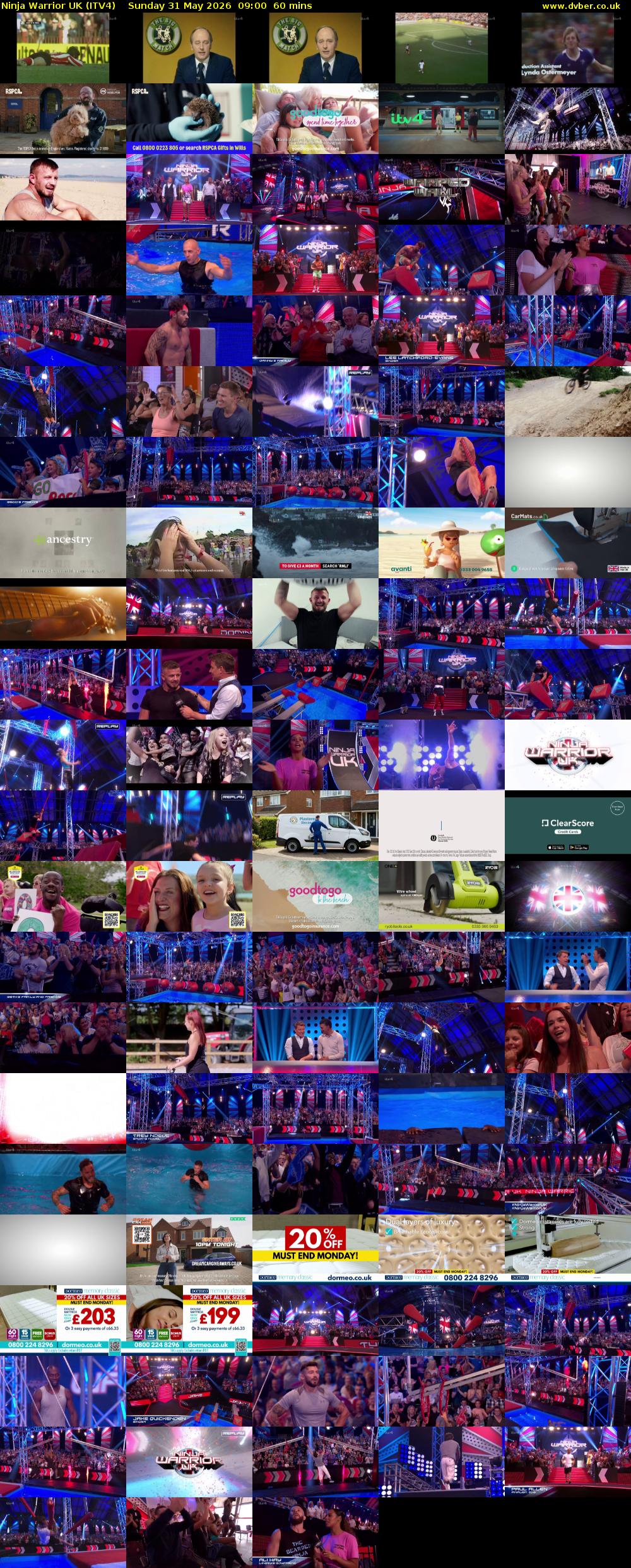 Ninja Warrior UK (ITV4) Sunday 31 May 2026 09:00 - 10:00