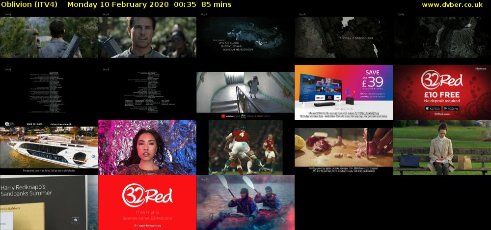 Oblivion (ITV4) Monday 10 February 2020 00:35 - 02:00