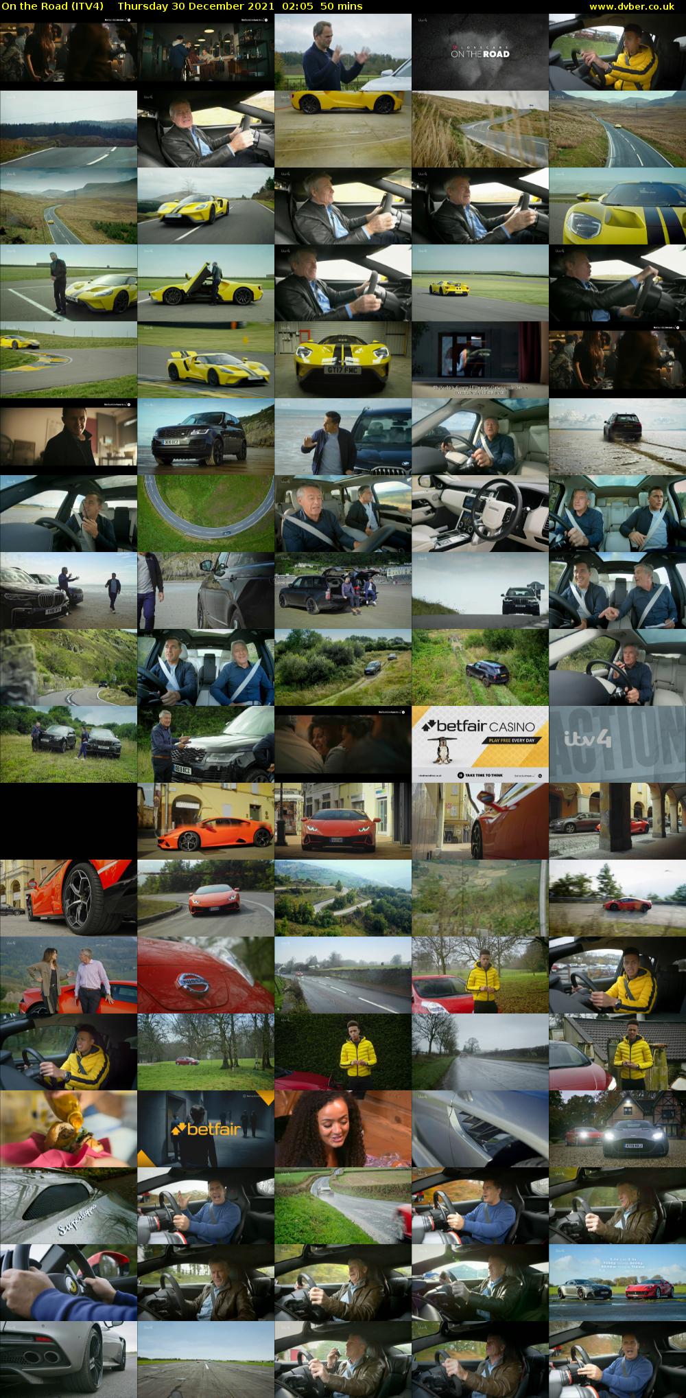 On the Road (ITV4) Thursday 30 December 2021 02:05 - 02:55