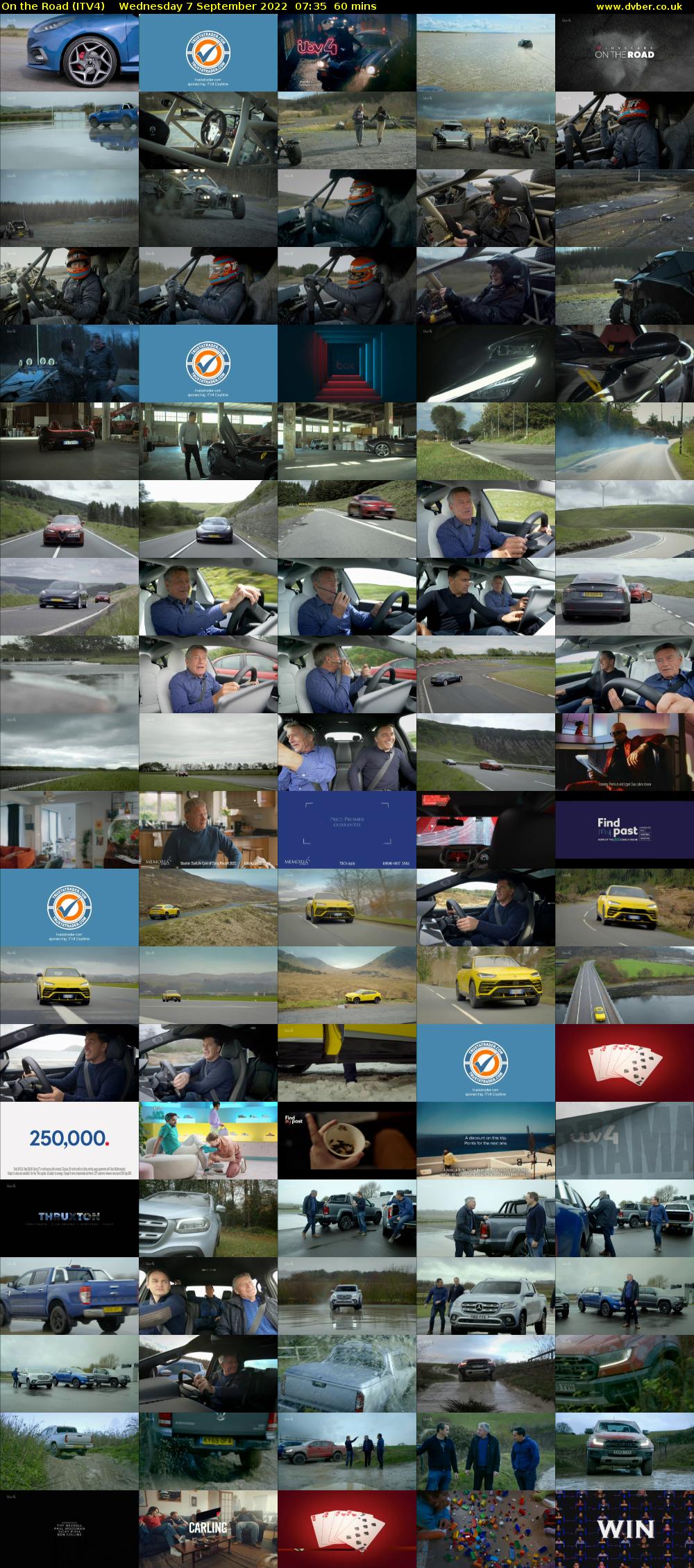 On the Road (ITV4) Wednesday 7 September 2022 07:35 - 08:35
