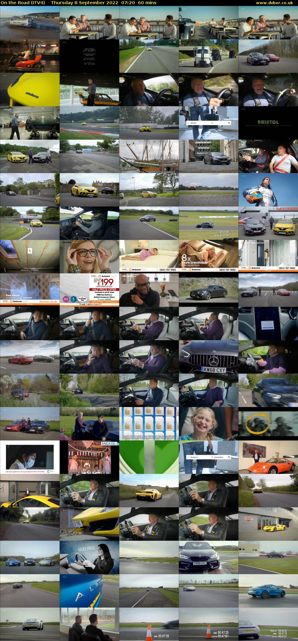 On the Road (ITV4) Thursday 8 September 2022 07:20 - 08:20