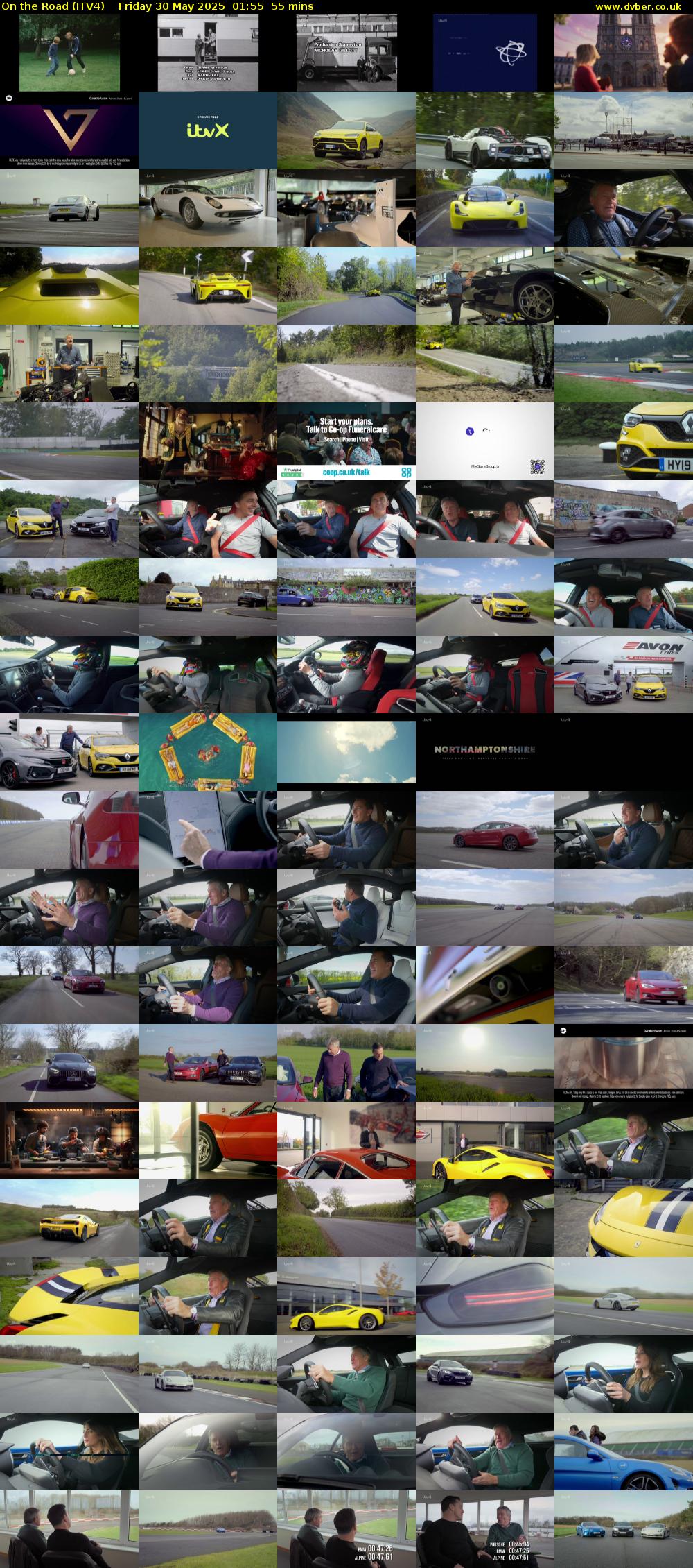 On the Road (ITV4) Friday 30 May 2025 01:55 - 02:50