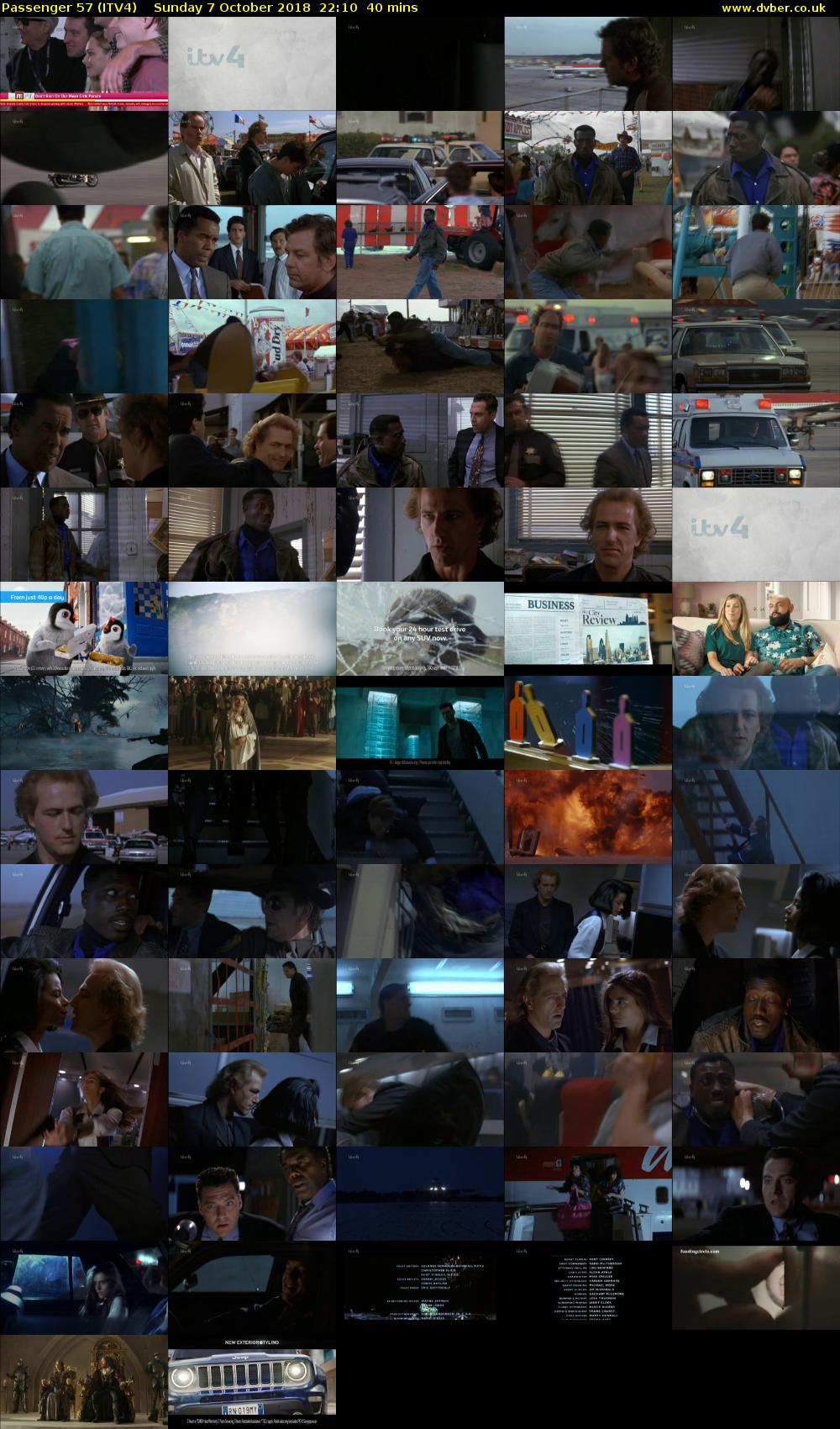 Passenger 57 (ITV4) Sunday 7 October 2018 22:10 - 22:50