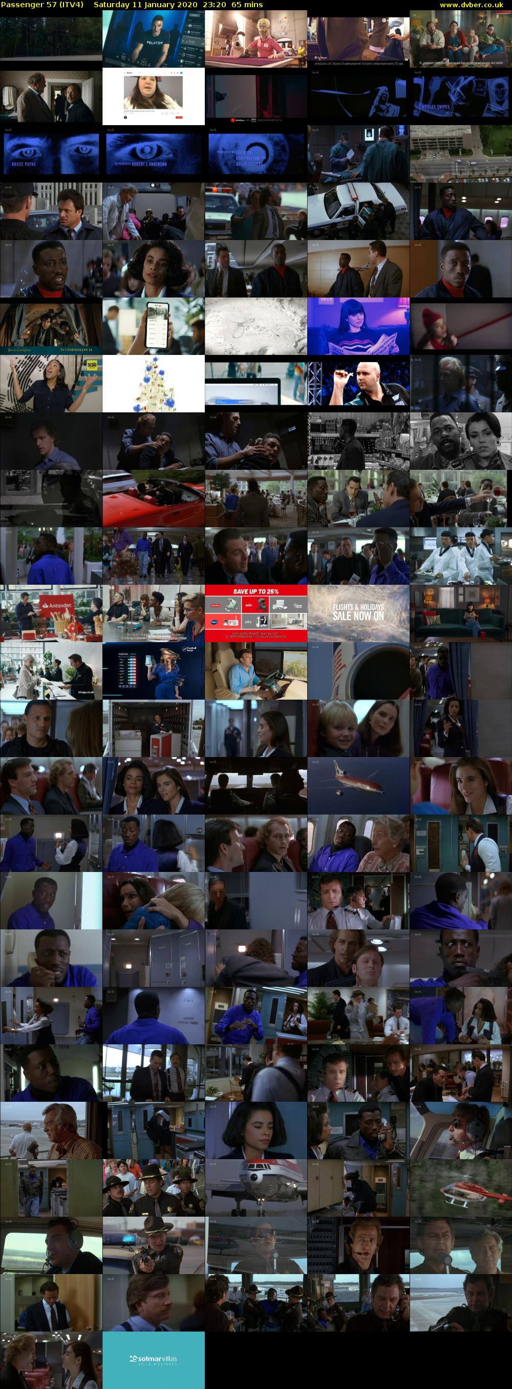 Passenger 57 (ITV4) Saturday 11 January 2020 23:20 - 00:25