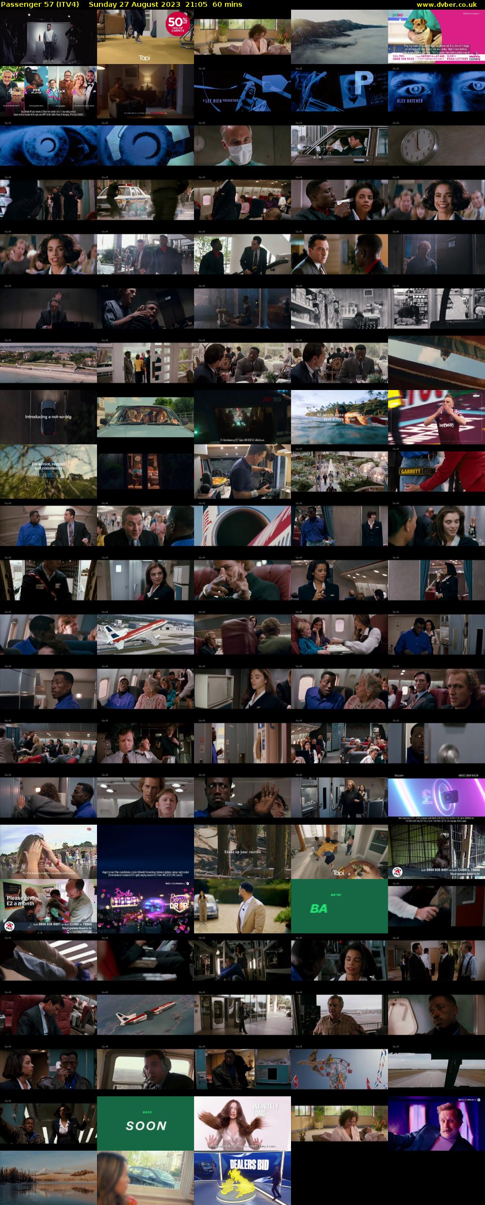 Passenger 57 (ITV4) Sunday 27 August 2023 21:05 - 22:05
