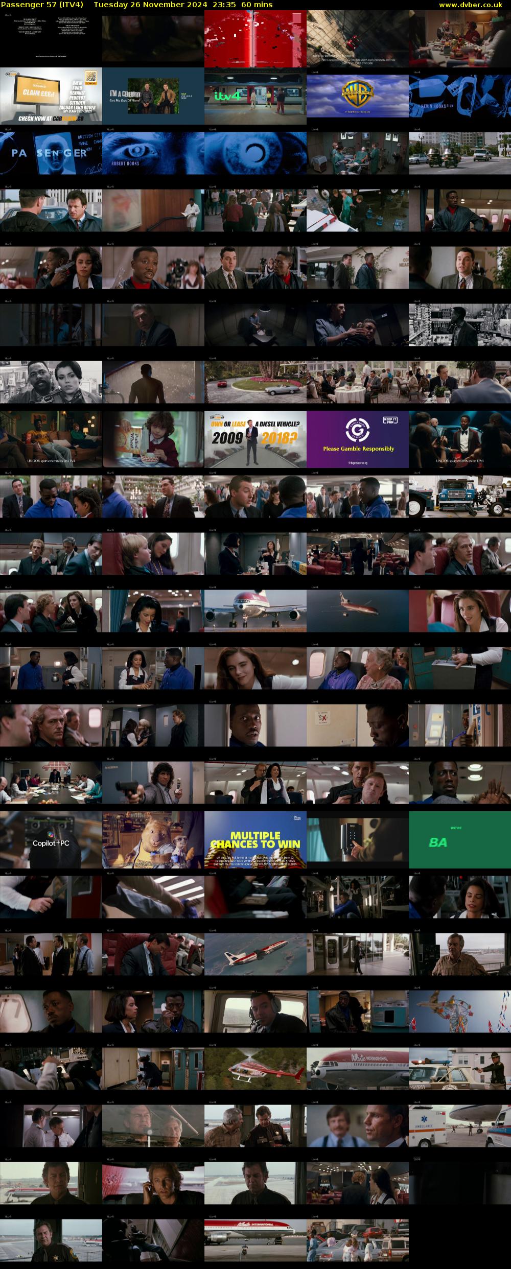 Passenger 57 (ITV4) Tuesday 26 November 2024 23:35 - 00:35