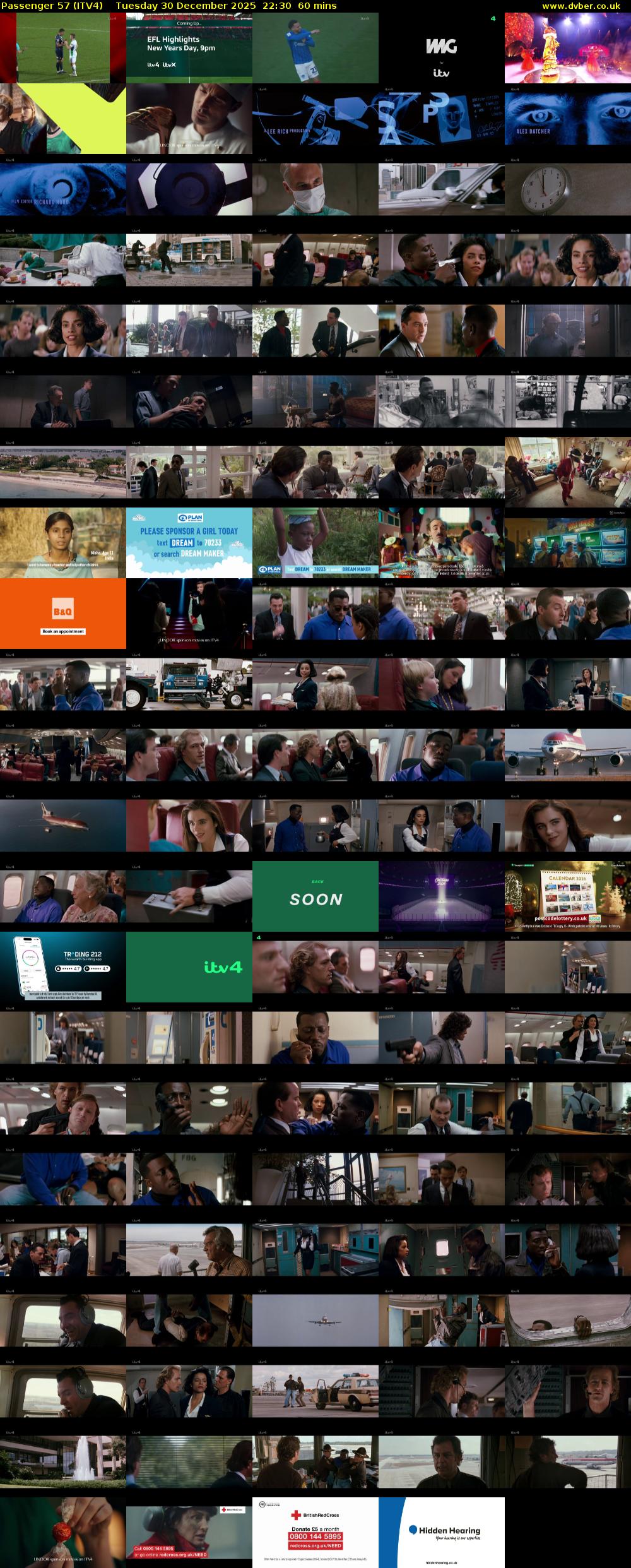 Passenger 57 (ITV4) Tuesday 30 December 2025 22:30 - 23:30