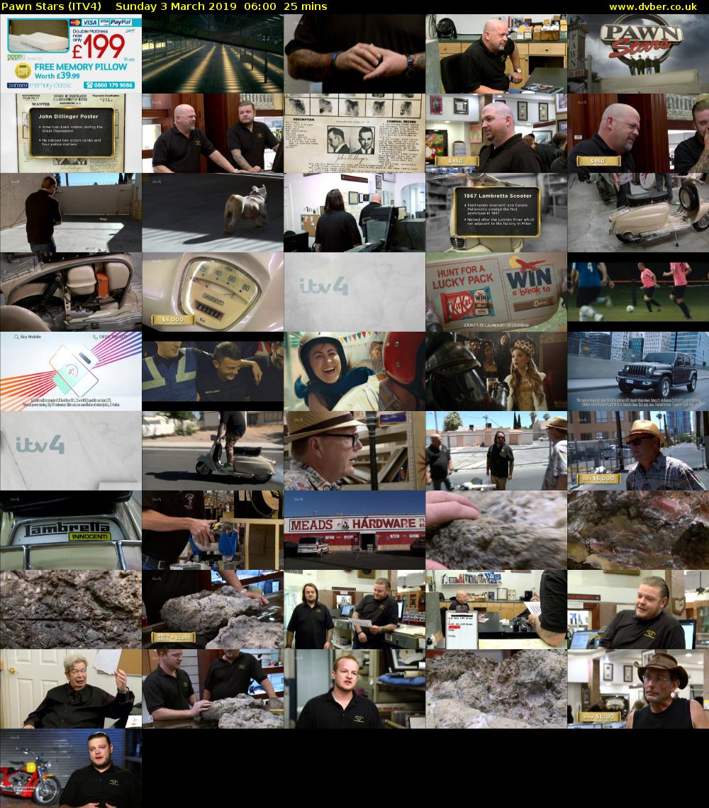 Pawn Stars (ITV4) Sunday 3 March 2019 06:00 - 06:25