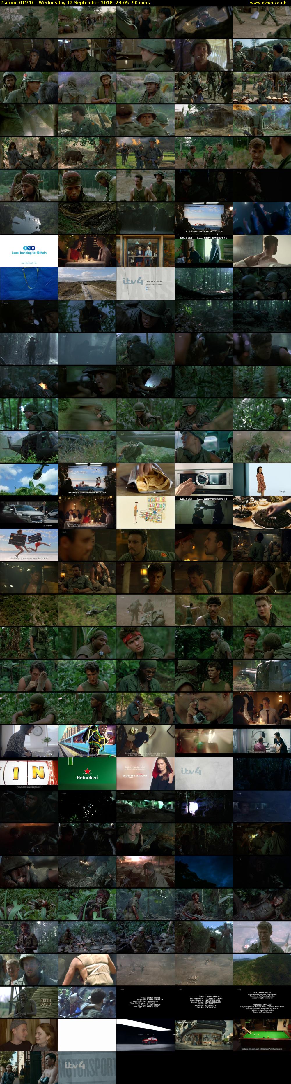Platoon (ITV4) Wednesday 12 September 2018 23:05 - 00:35