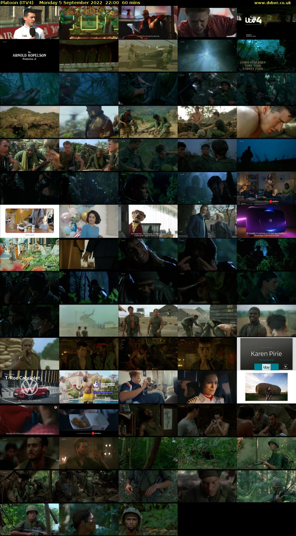 Platoon (ITV4) Monday 5 September 2022 22:00 - 23:00