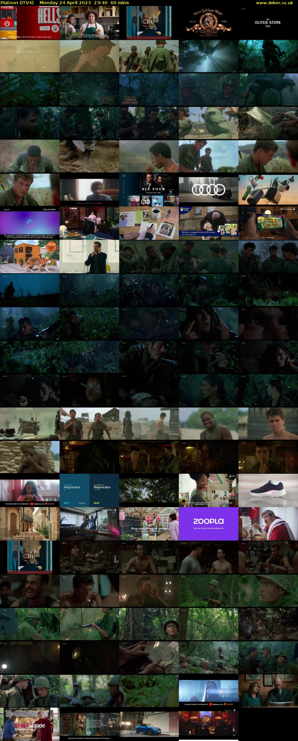 Platoon (ITV4) Monday 24 April 2023 23:40 - 00:40