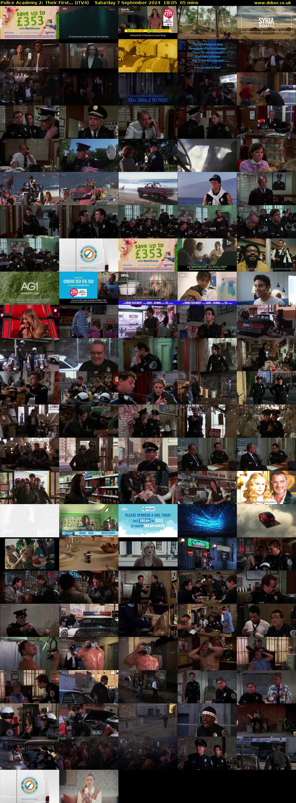 Police Academy 2: Their First... (ITV4) Saturday 7 September 2024 18:05 - 19:10