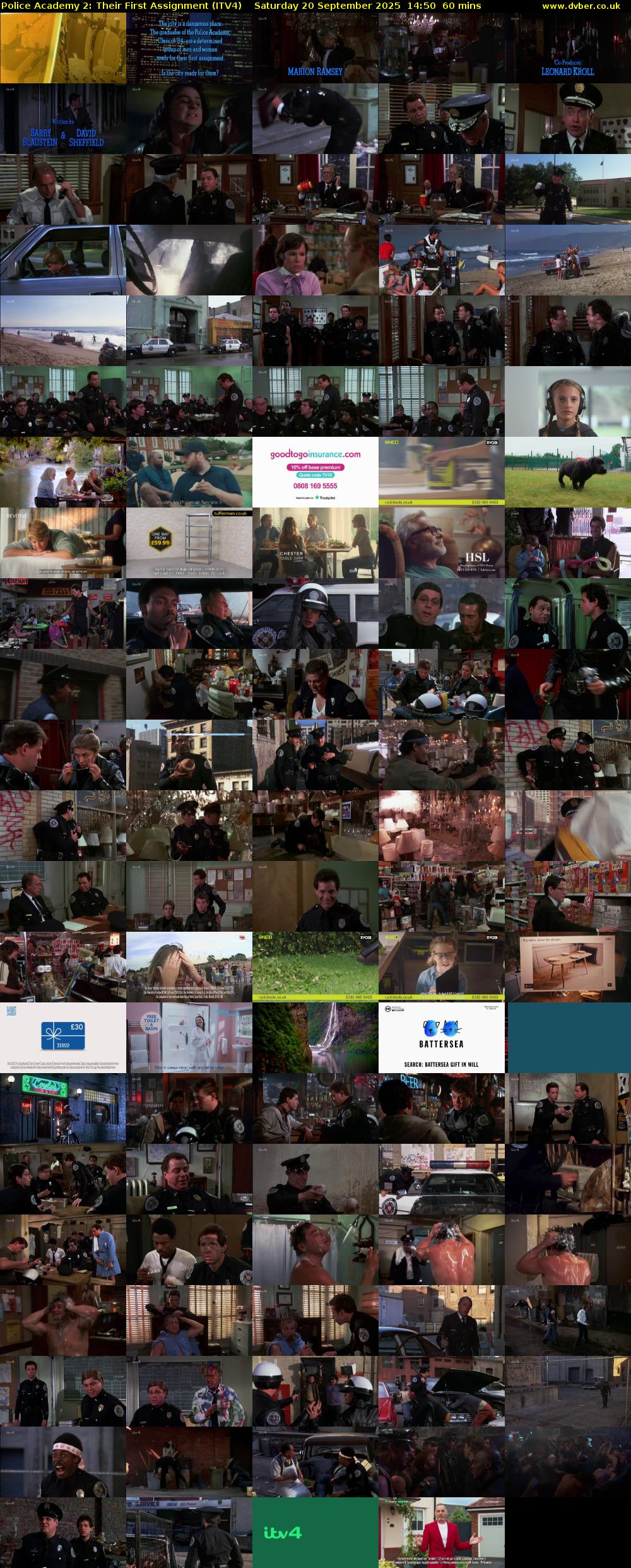 Police Academy 2: Their First Assignment (ITV4) Saturday 20 September 2025 14:50 - 15:50