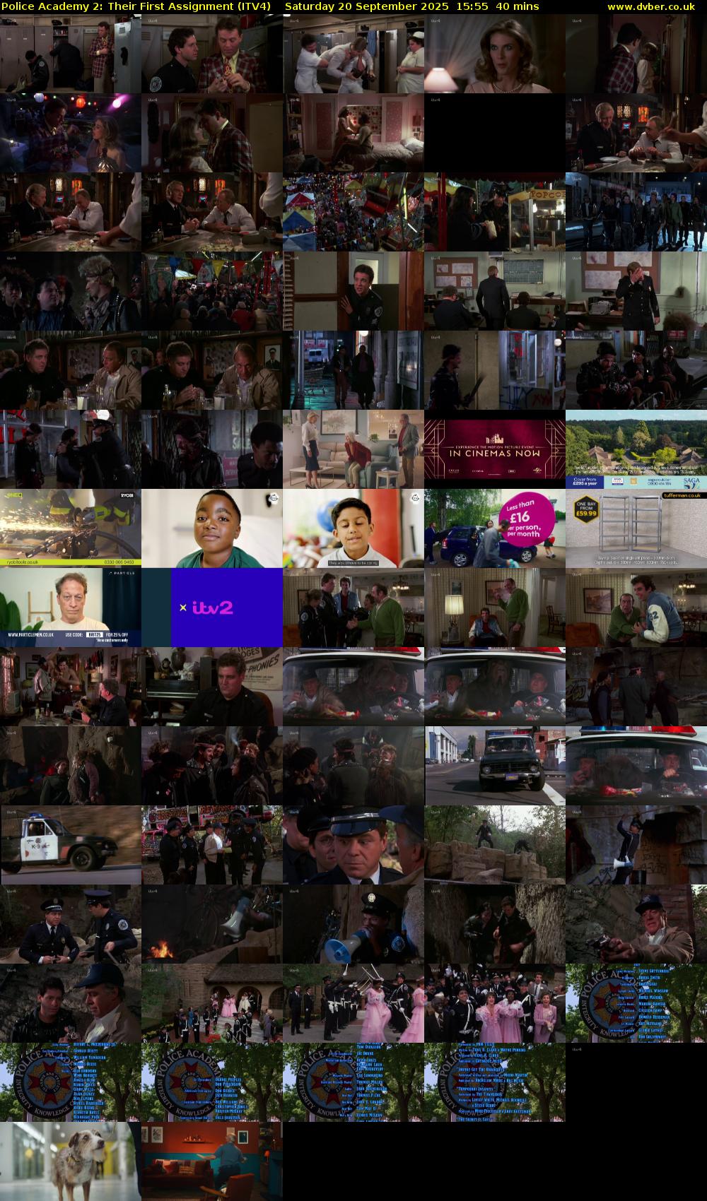 Police Academy 2: Their First Assignment (ITV4) Saturday 20 September 2025 15:55 - 16:35