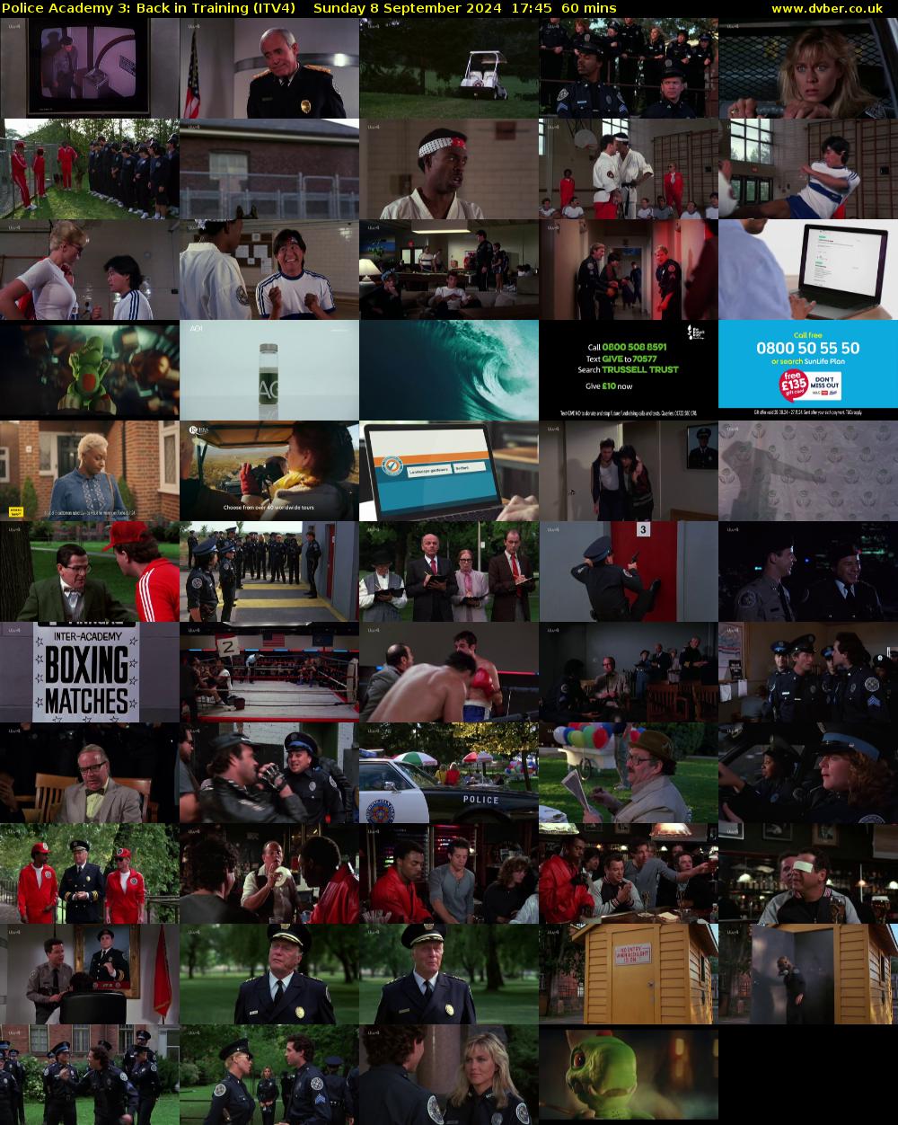 Police Academy 3: Back in Training (ITV4) Sunday 8 September 2024 17:45 - 18:45
