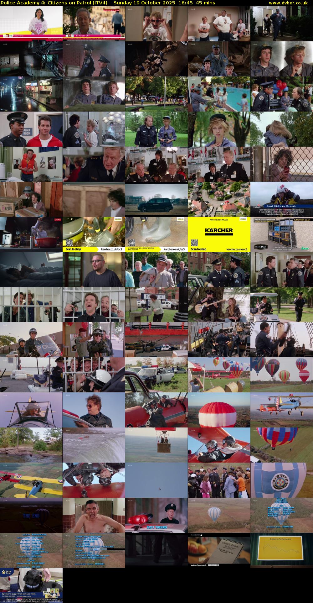 Police Academy 4: Citizens on Patrol (ITV4) Sunday 19 October 2025 16:45 - 17:30