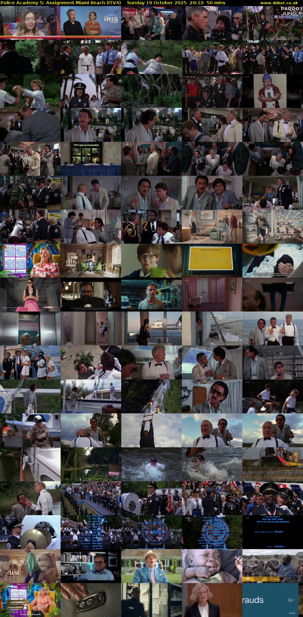 Police Academy 5: Assignment Miami Beach (ITV4) Sunday 19 October 2025 20:10 - 21:00