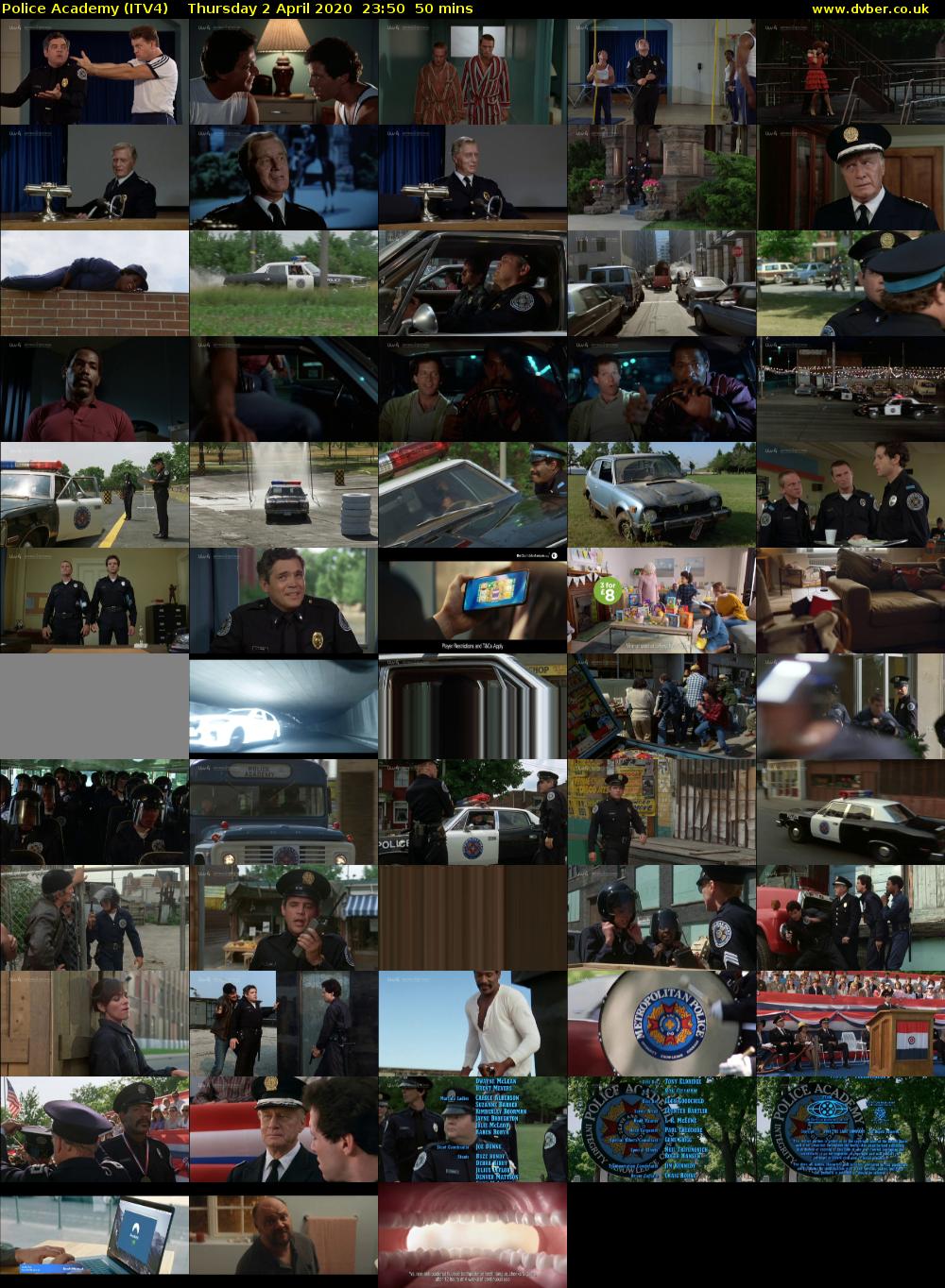 Police Academy (ITV4) Thursday 2 April 2020 23:50 - 00:40