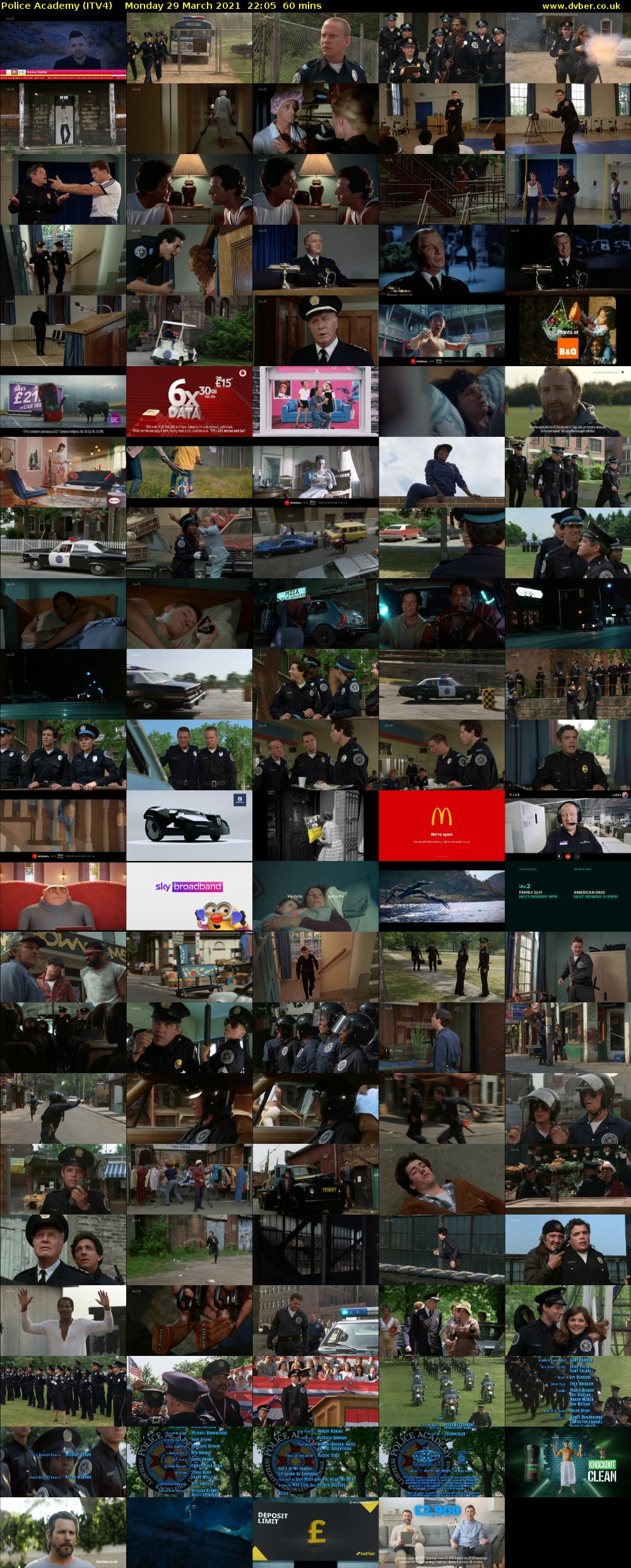 Police Academy (ITV4) Monday 29 March 2021 22:05 - 23:05