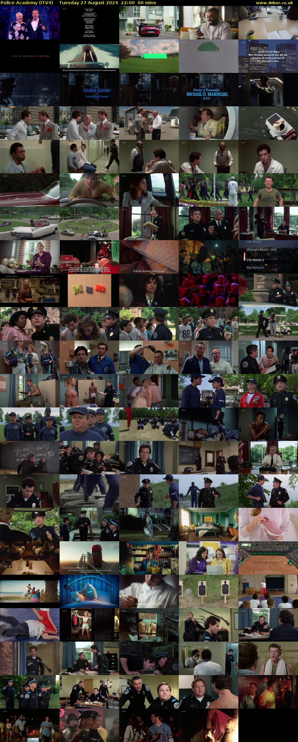 Police Academy (ITV4) Tuesday 27 August 2024 22:00 - 23:00