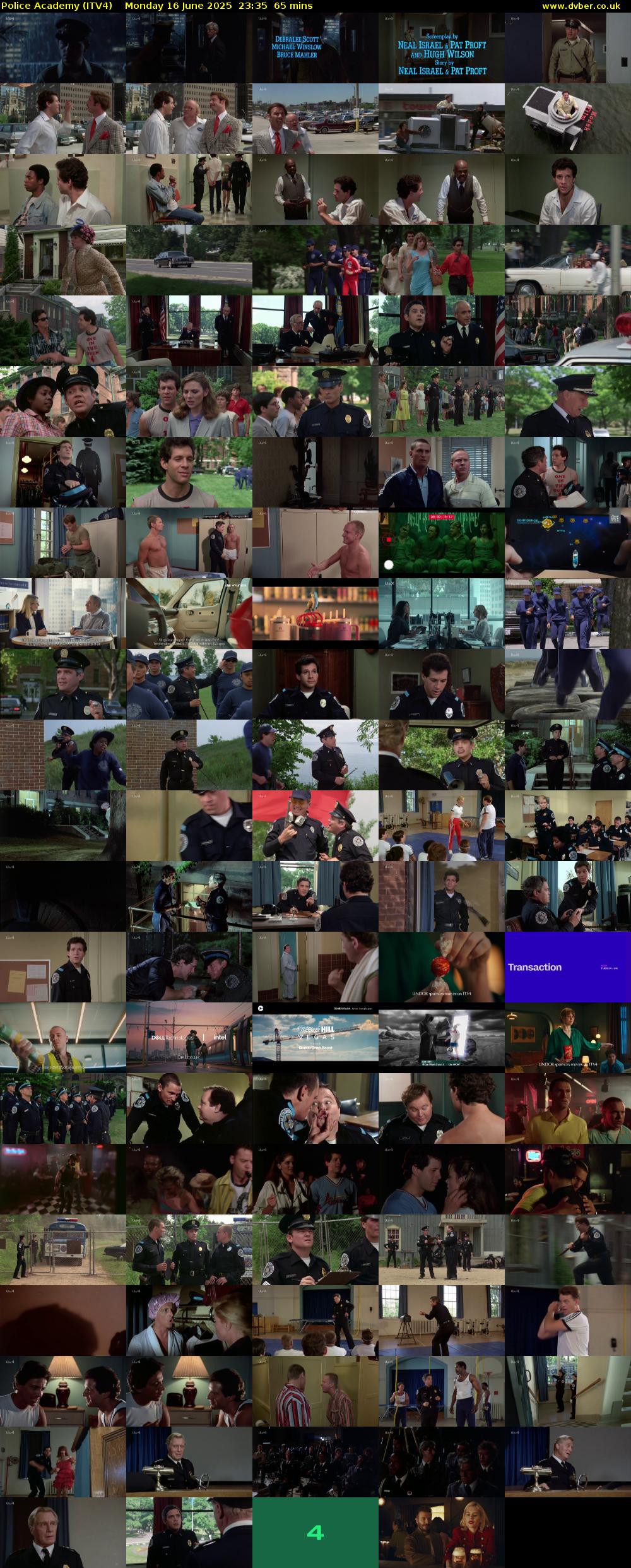 Police Academy (ITV4) Monday 16 June 2025 23:35 - 00:40