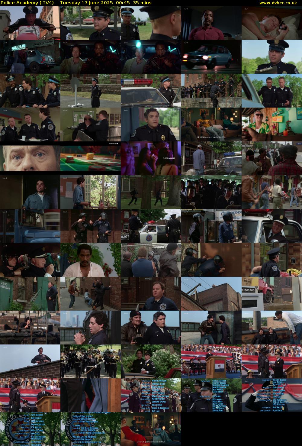 Police Academy (ITV4) Tuesday 17 June 2025 00:45 - 01:20