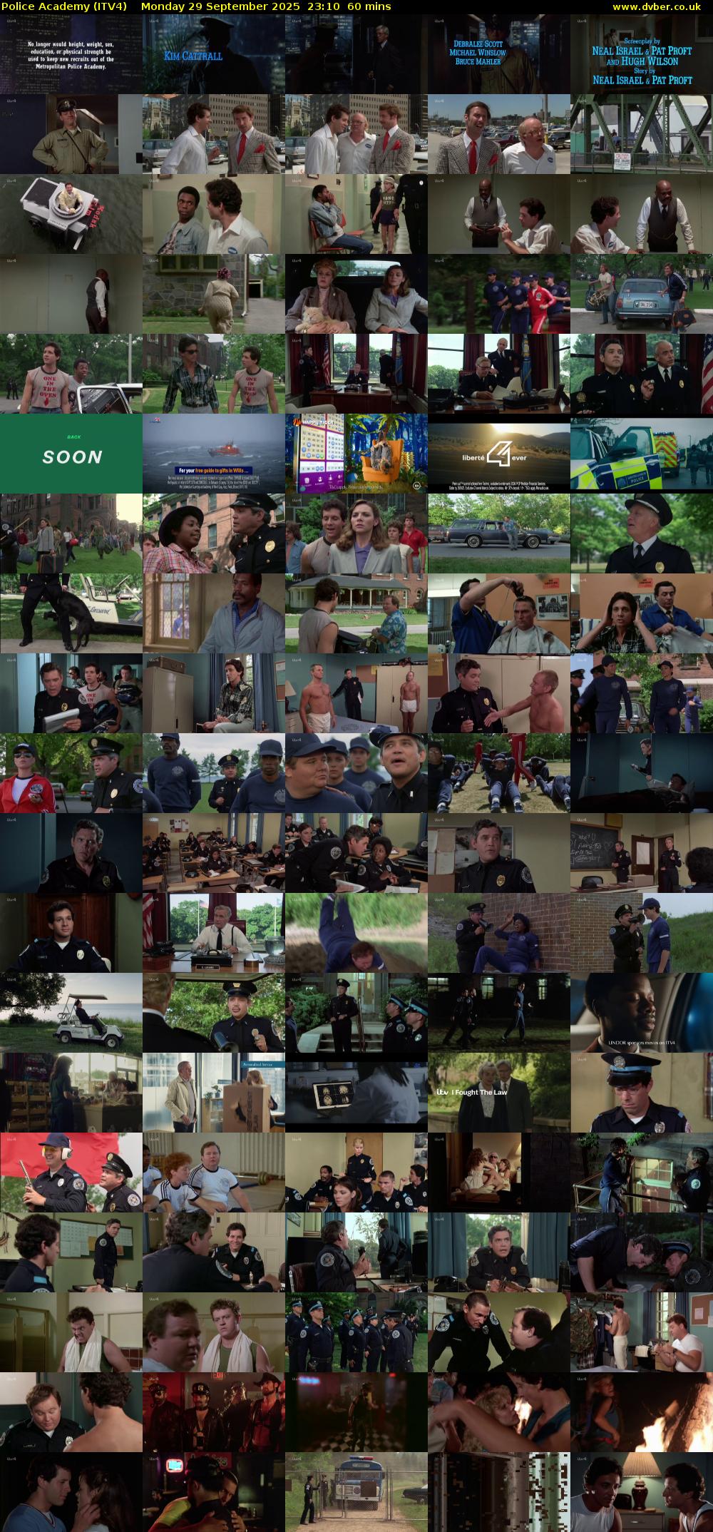 Police Academy (ITV4) Monday 29 September 2025 23:10 - 00:10