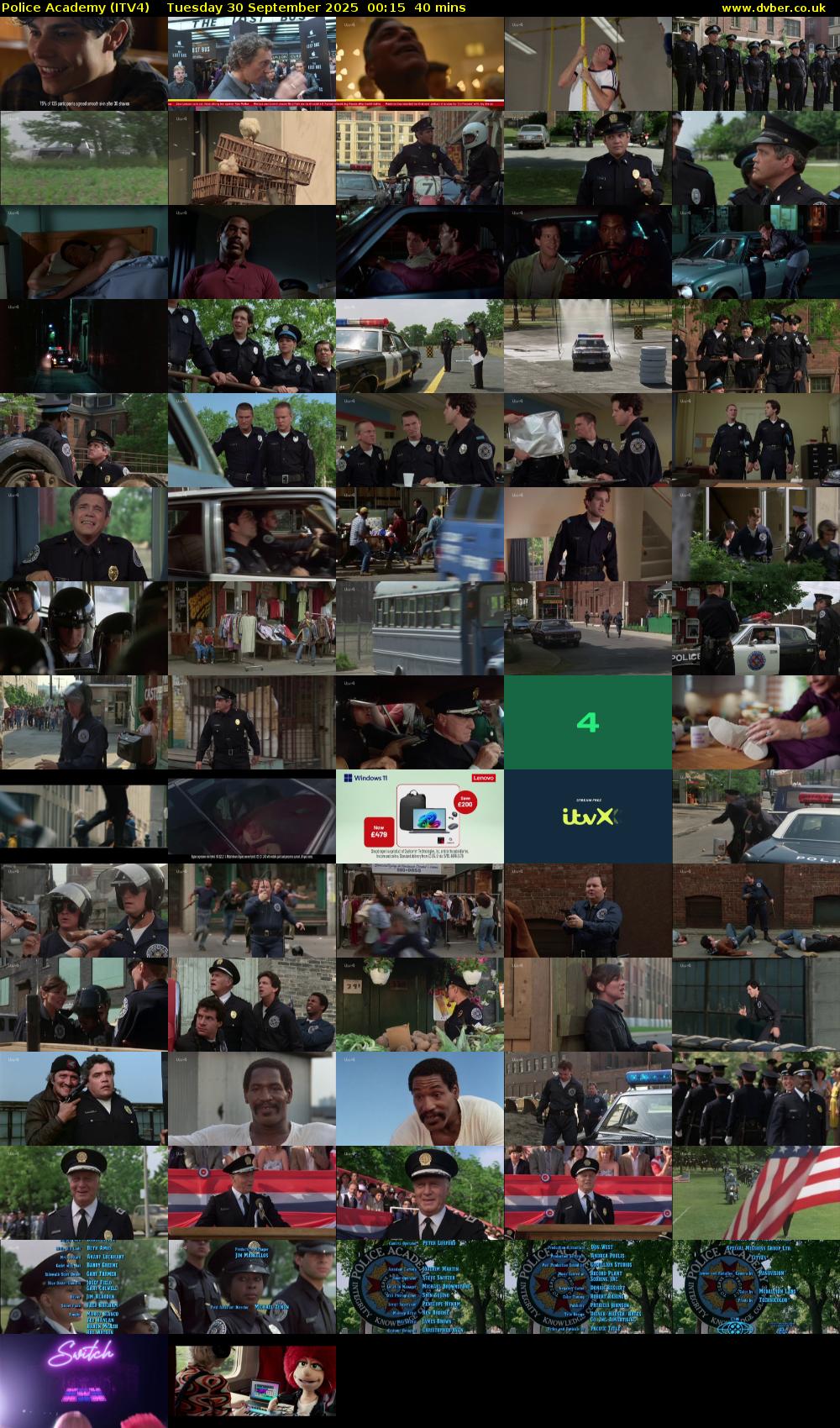 Police Academy (ITV4) Tuesday 30 September 2025 00:15 - 00:55