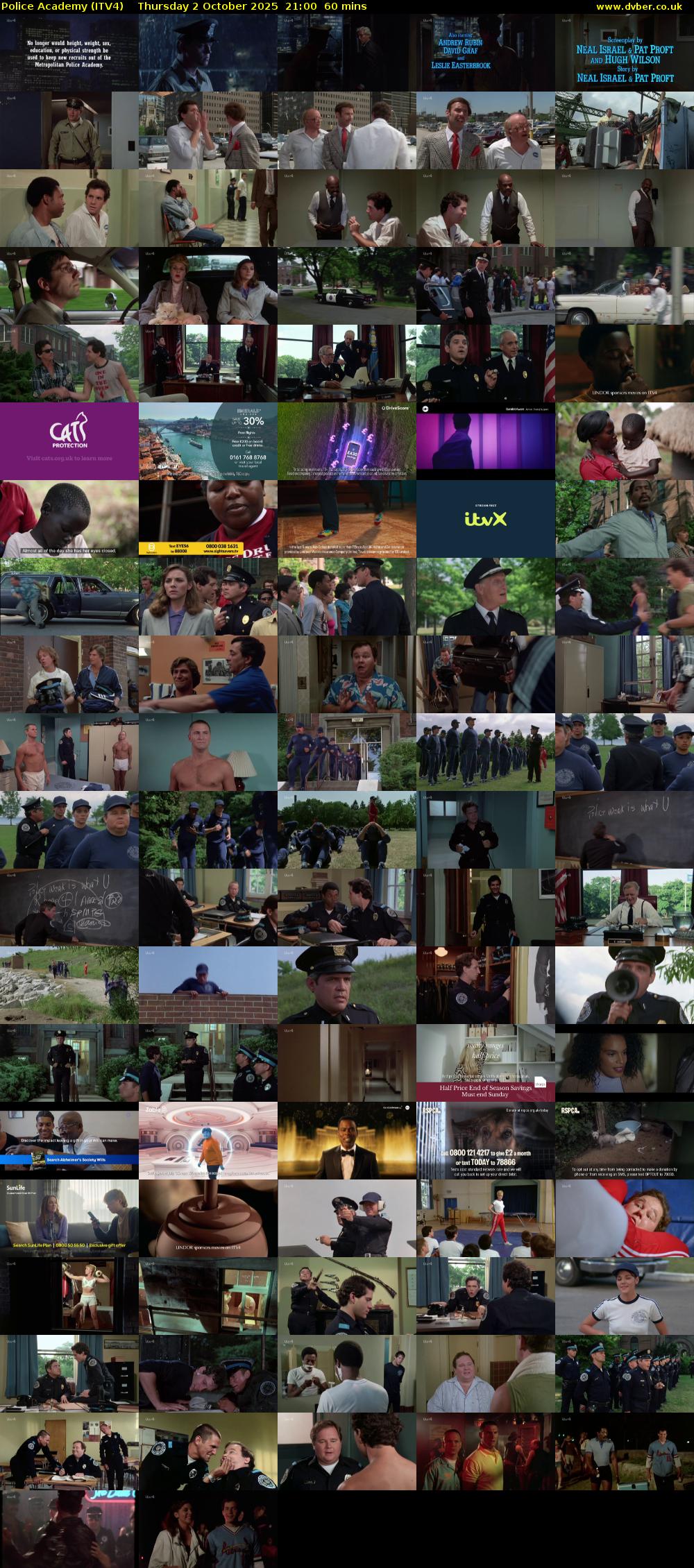 Police Academy (ITV4) Thursday 2 October 2025 21:00 - 22:00