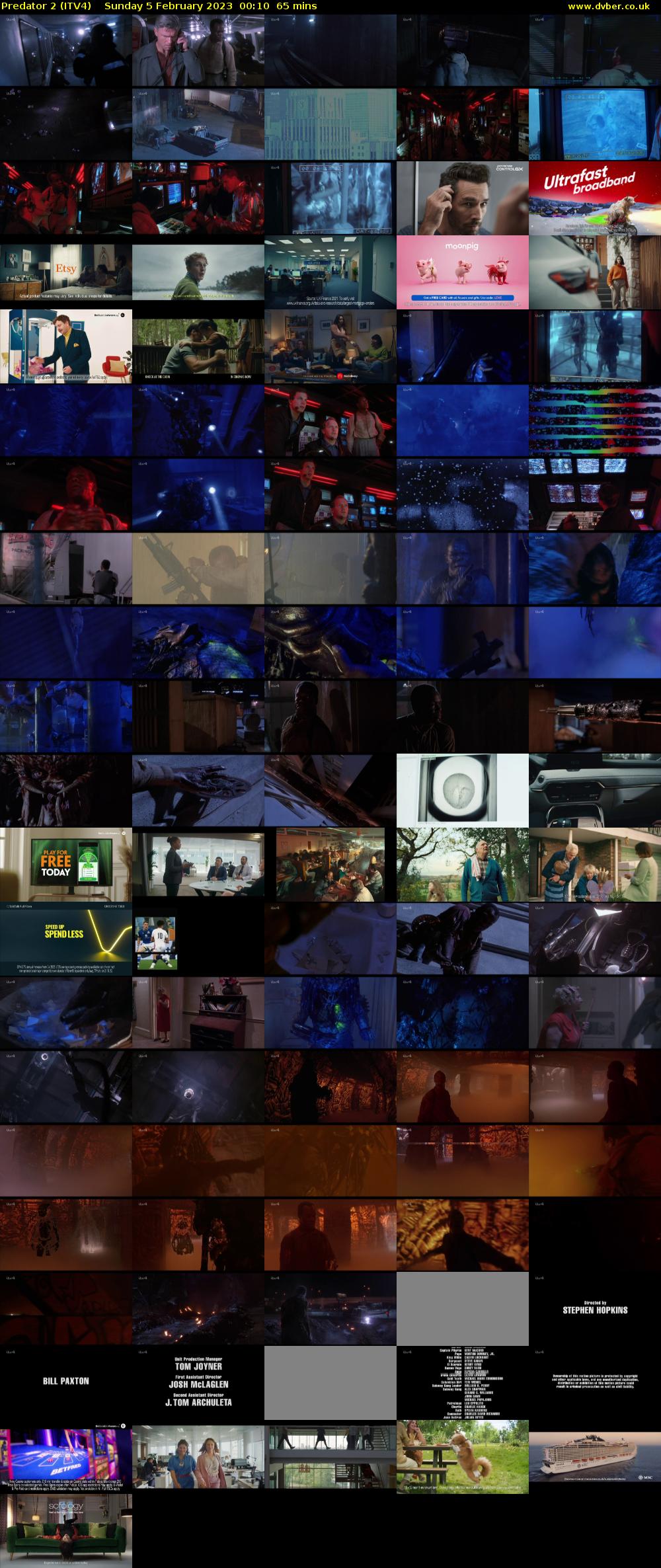 Predator 2 (ITV4) Sunday 5 February 2023 00:10 - 01:15