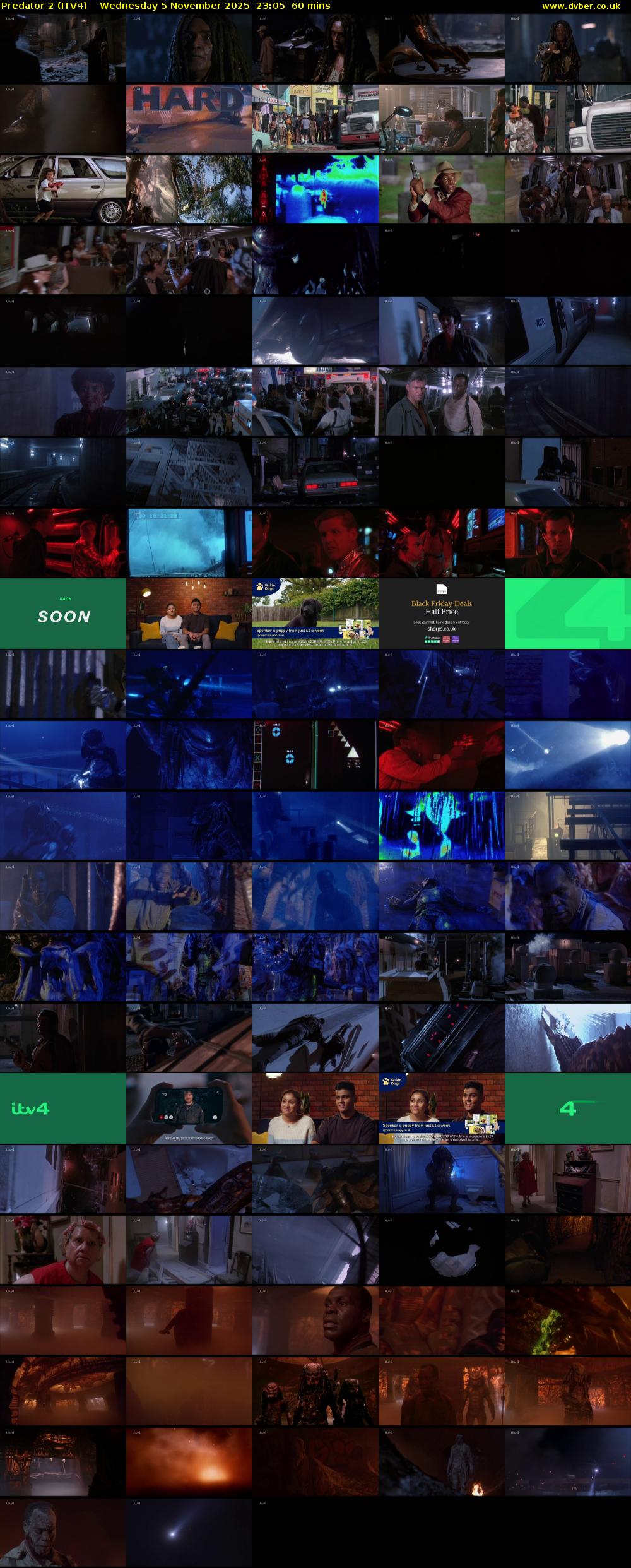 Predator 2 (ITV4) Wednesday 5 November 2025 23:05 - 00:05