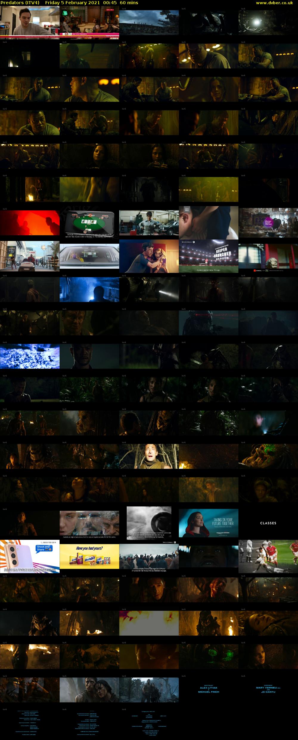 Predators (ITV4) Friday 5 February 2021 00:45 - 01:45