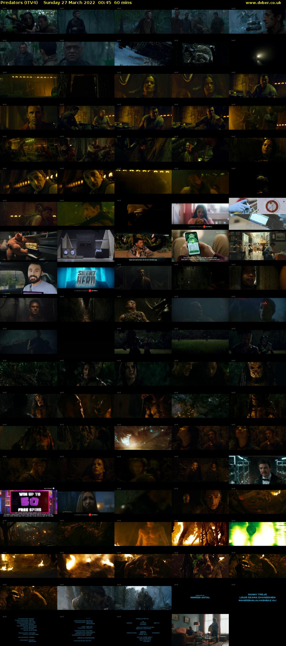 Predators (ITV4) Sunday 27 March 2022 00:45 - 02:45
