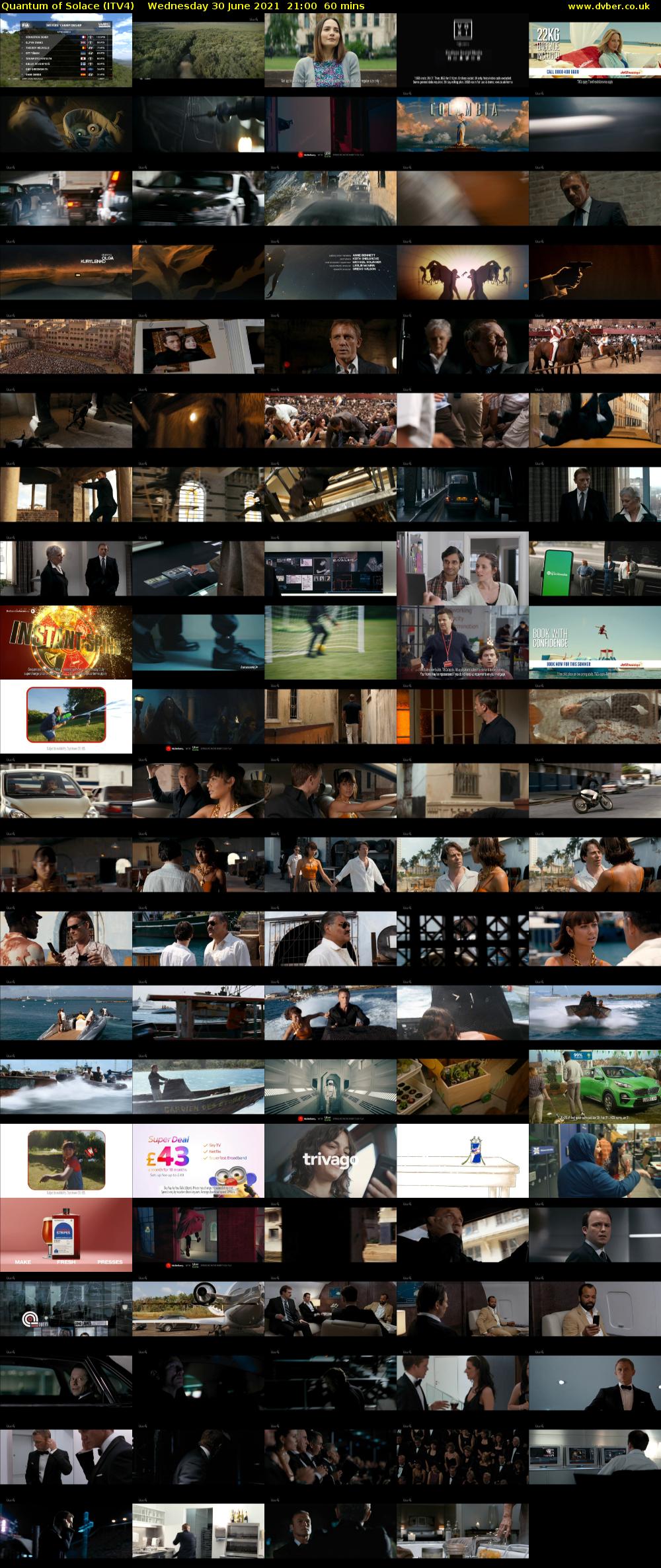 Quantum of Solace (ITV4) Wednesday 30 June 2021 21:00 - 22:00
