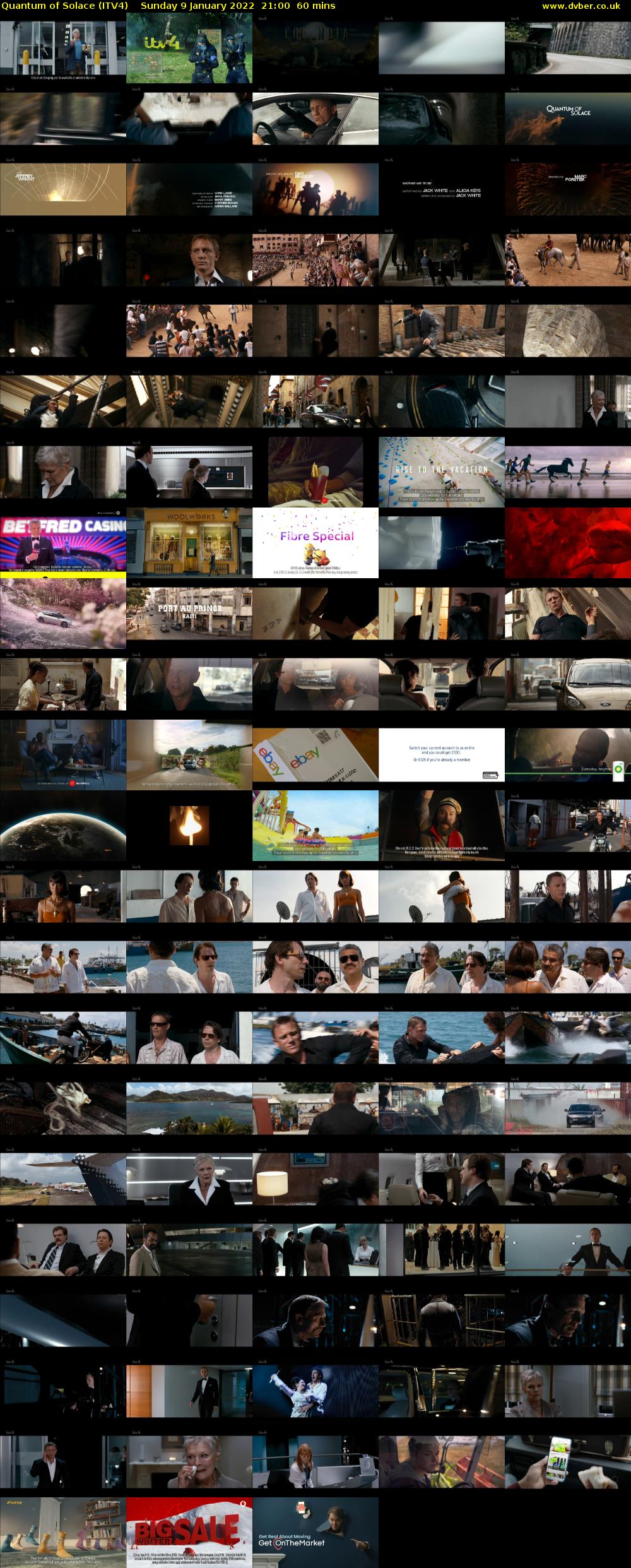Quantum of Solace (ITV4) Sunday 9 January 2022 21:00 - 22:00