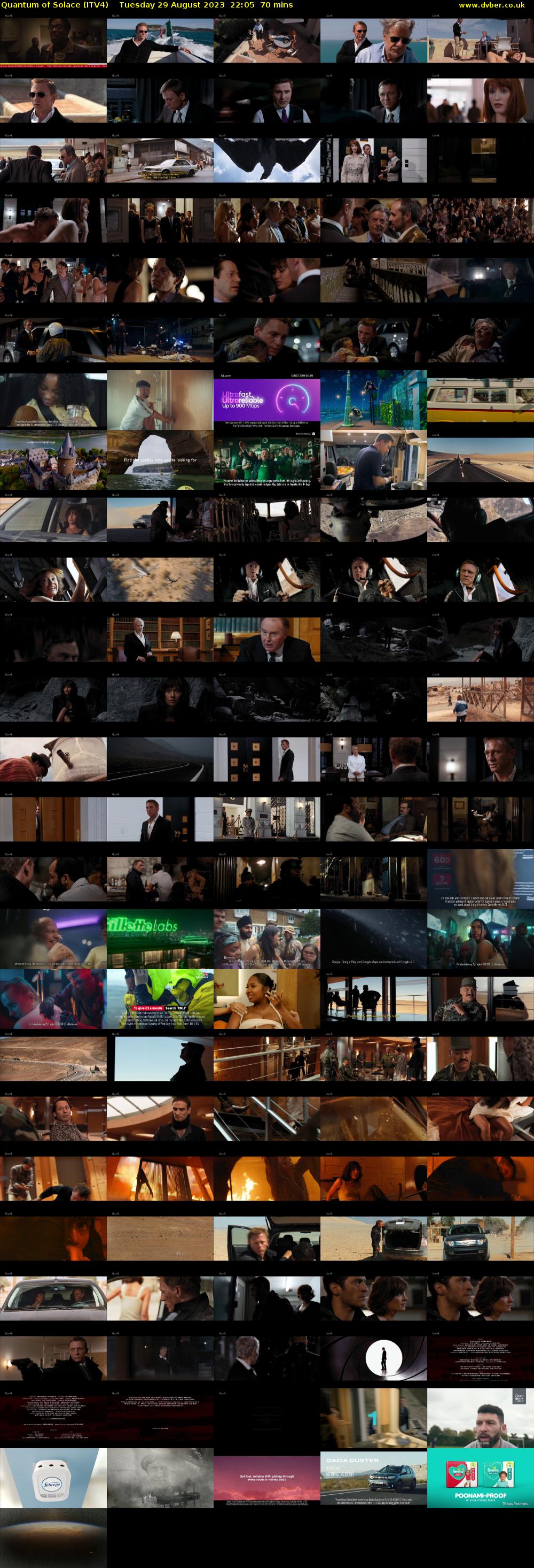 Quantum of Solace (ITV4) Tuesday 29 August 2023 22:05 - 23:15