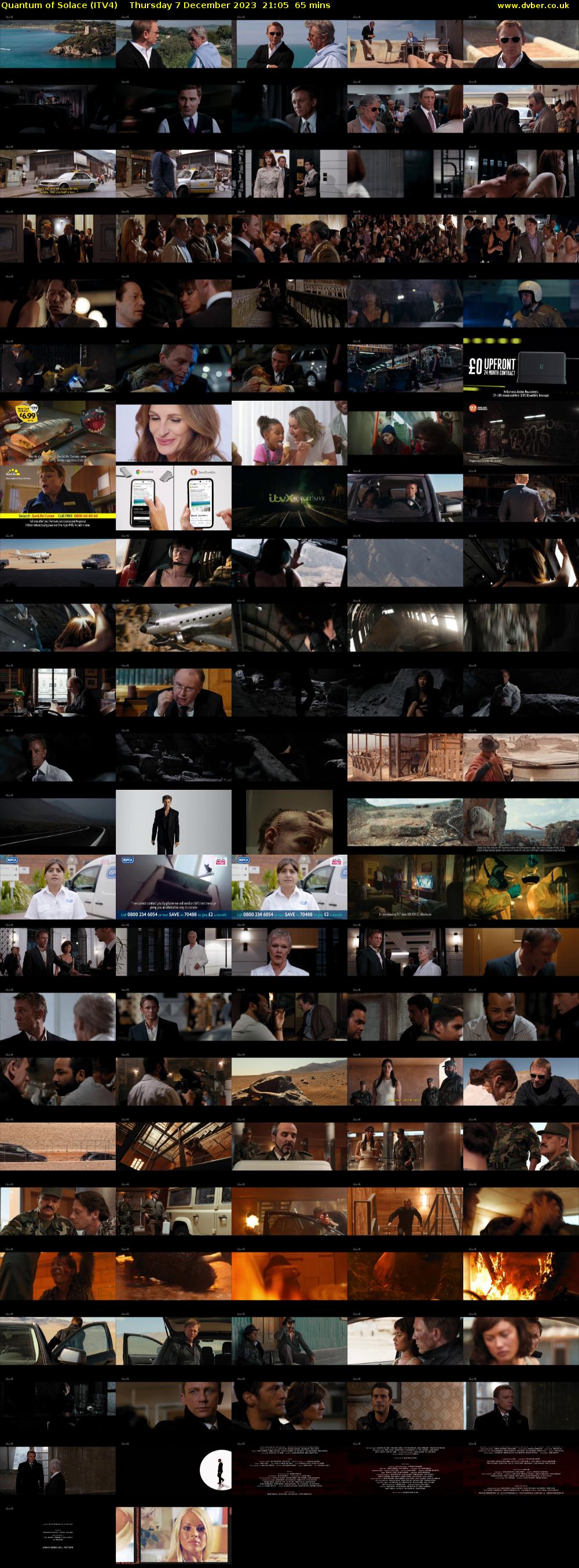Quantum of Solace (ITV4) Thursday 7 December 2023 21:05 - 22:10