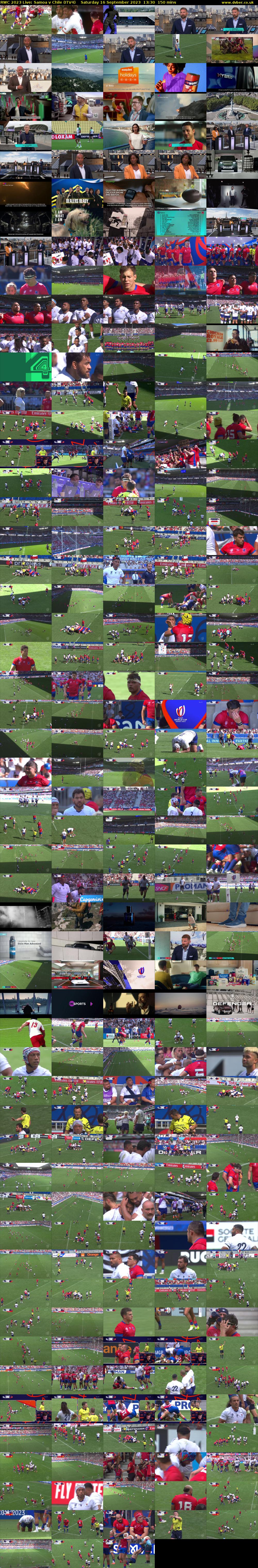 RWC 2023 Live: Samoa v Chile (ITV4) Saturday 16 September 2023 13:30 - 16:00