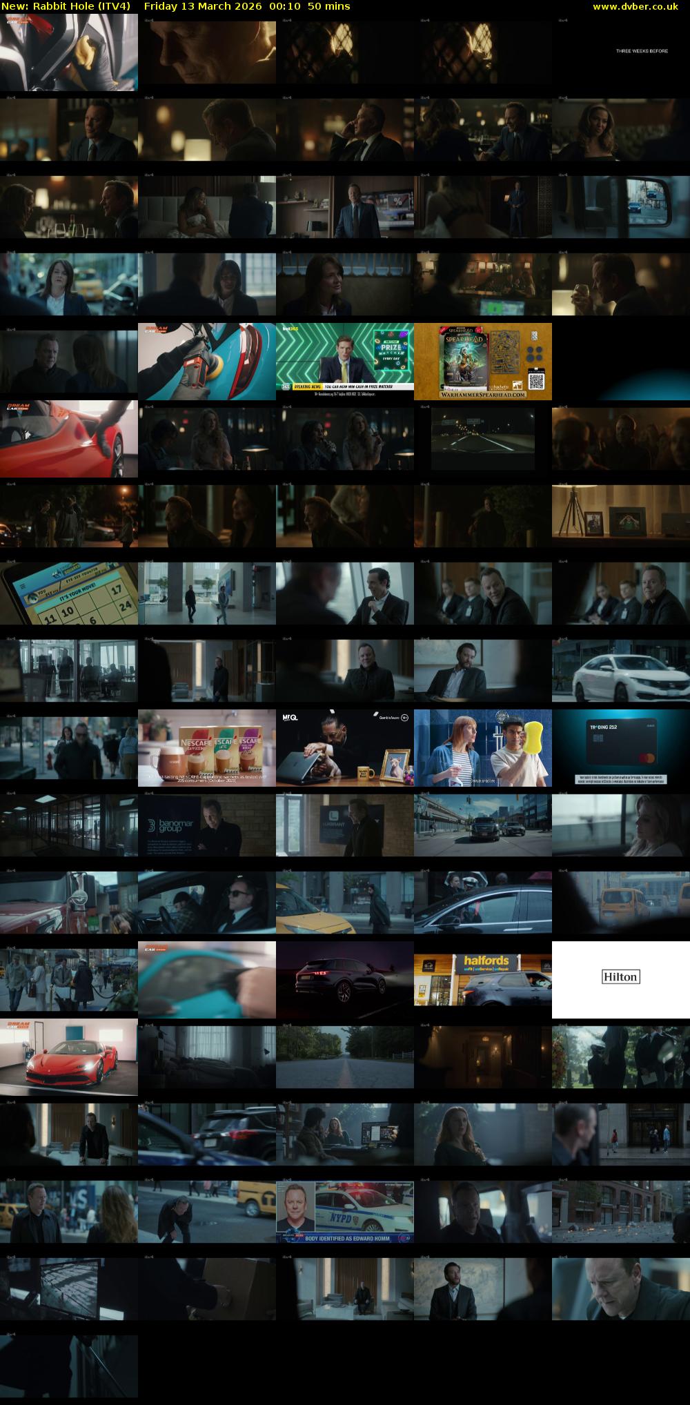 Rabbit Hole (ITV4) Friday 13 March 2026 00:10 - 01:00