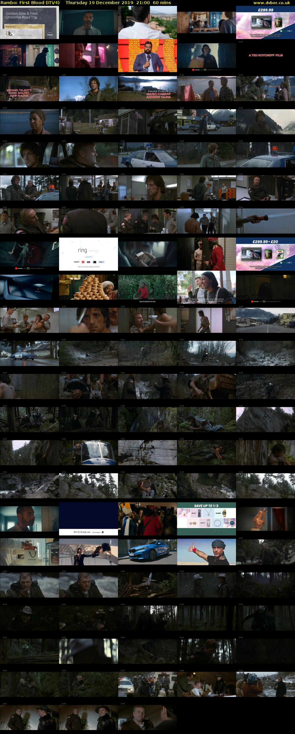 Rambo: First Blood (ITV4) Thursday 19 December 2019 21:00 - 22:00