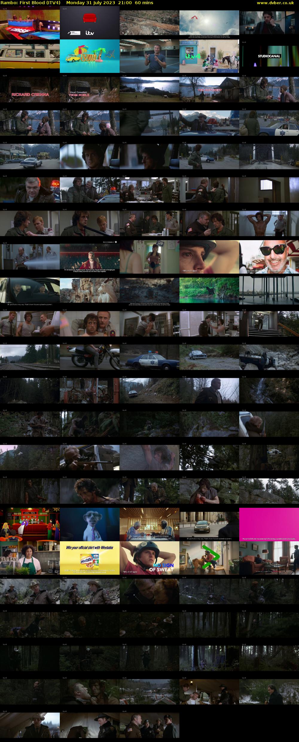 Rambo: First Blood (ITV4) Monday 31 July 2023 21:00 - 22:00