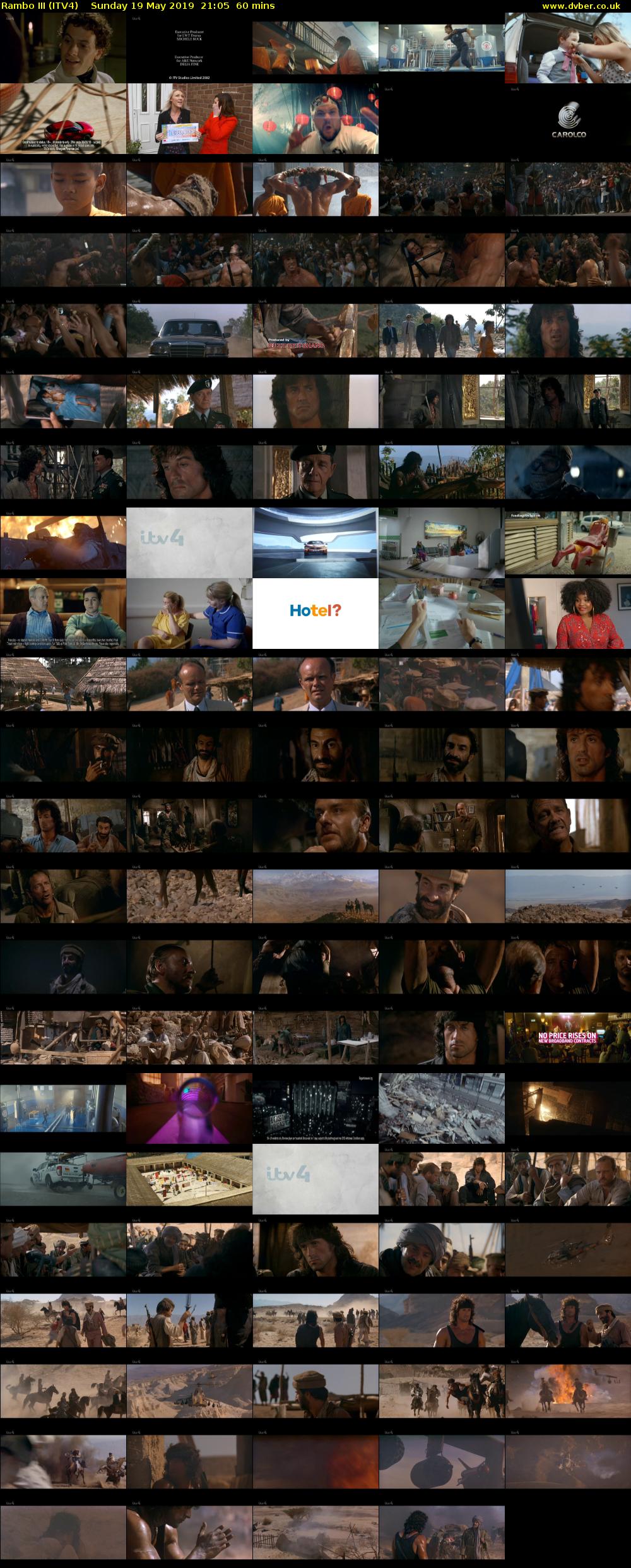 Rambo III (ITV4) Sunday 19 May 2019 21:05 - 22:05