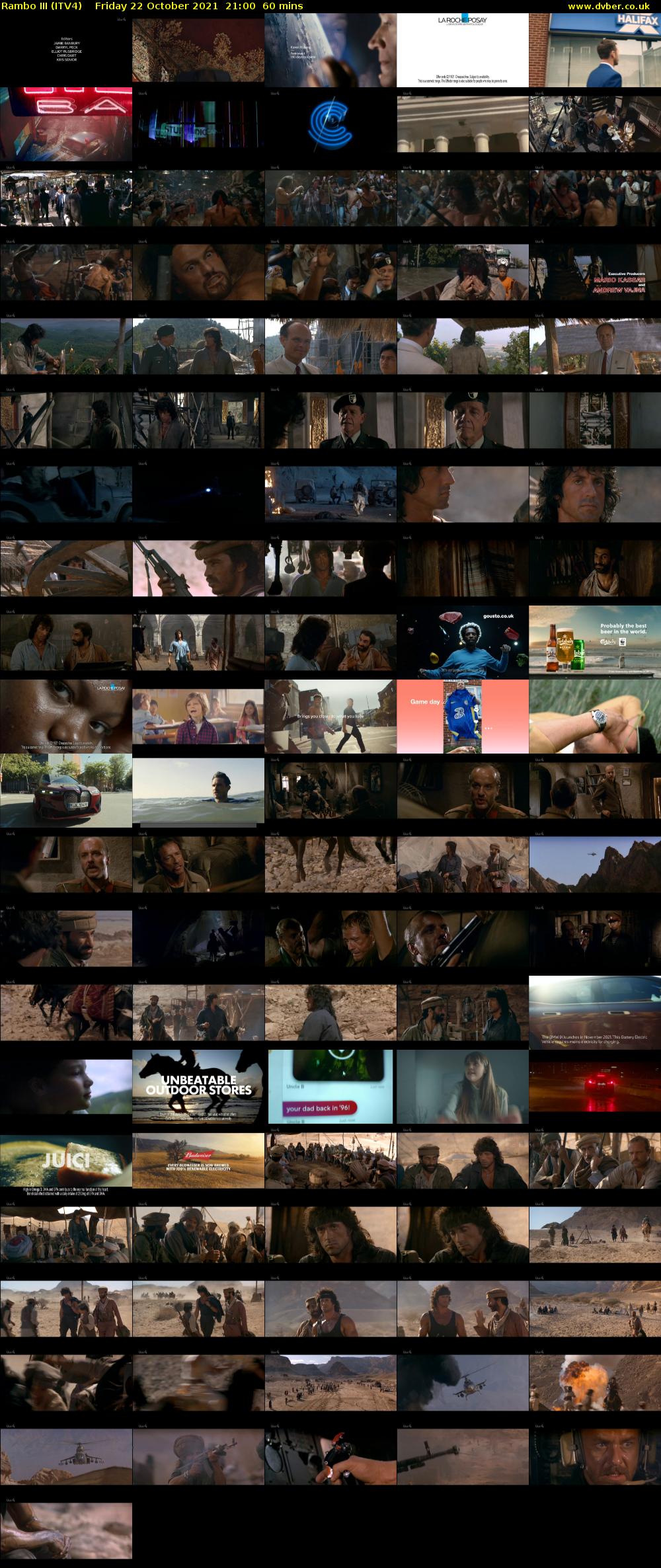 Rambo III (ITV4) Friday 22 October 2021 21:00 - 22:00