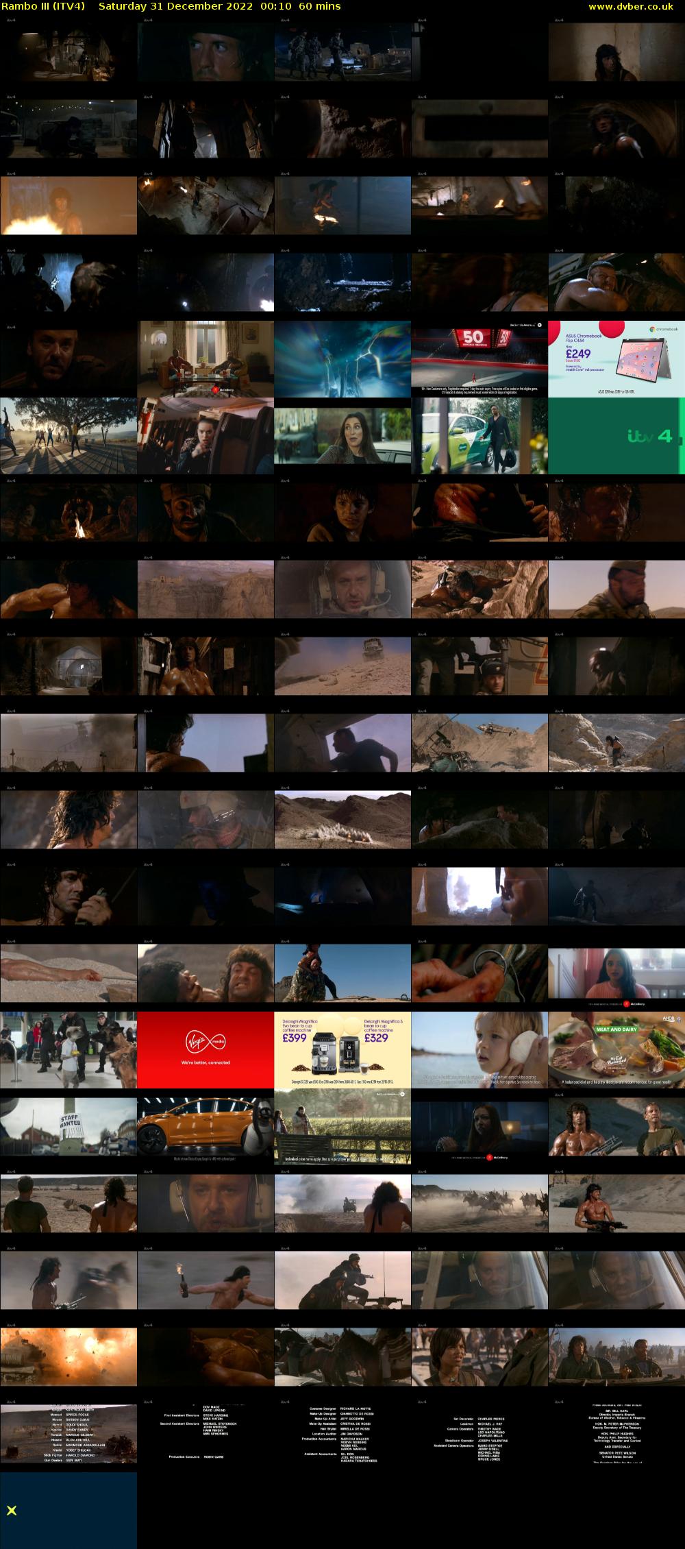Rambo III (ITV4) Saturday 31 December 2022 00:10 - 01:10
