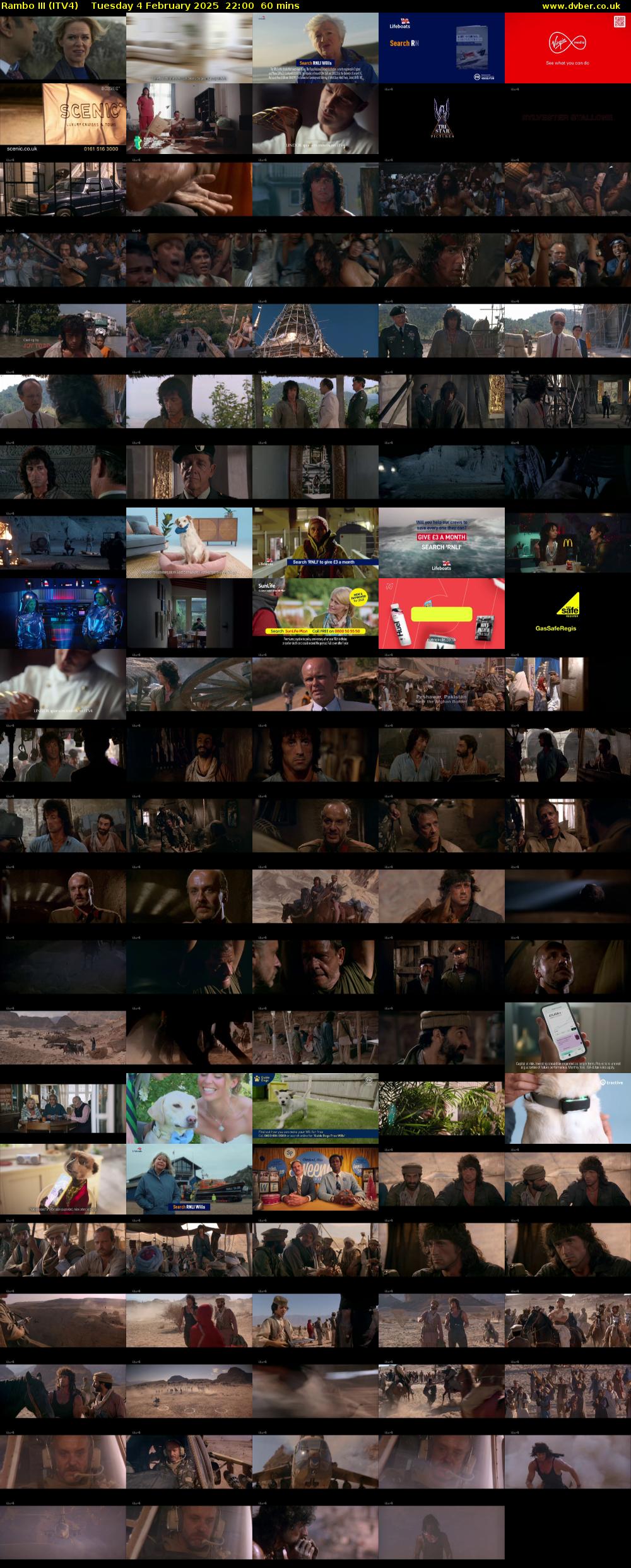 Rambo III (ITV4) Tuesday 4 February 2025 22:00 - 23:00